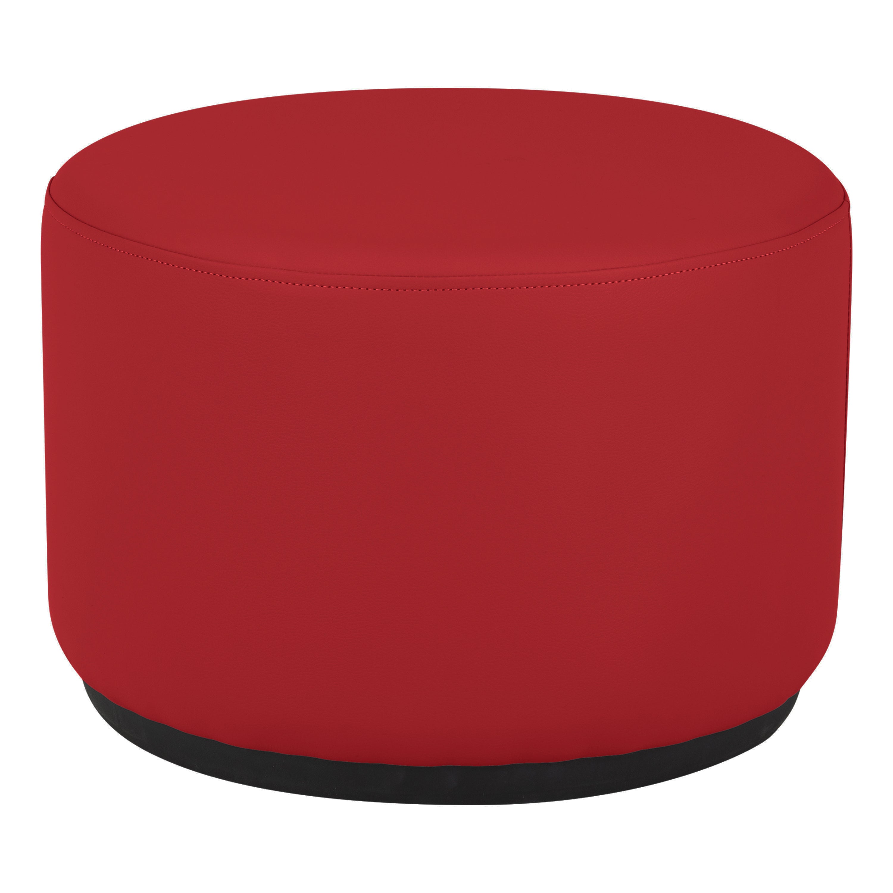 Pro Series Upholstered 18" Round Ottoman Rocker 12" Height - Crimson