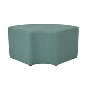 Pro Series Upholstered Quarter Circle Ottoman 18" Height - Sky Blue Crosshatch