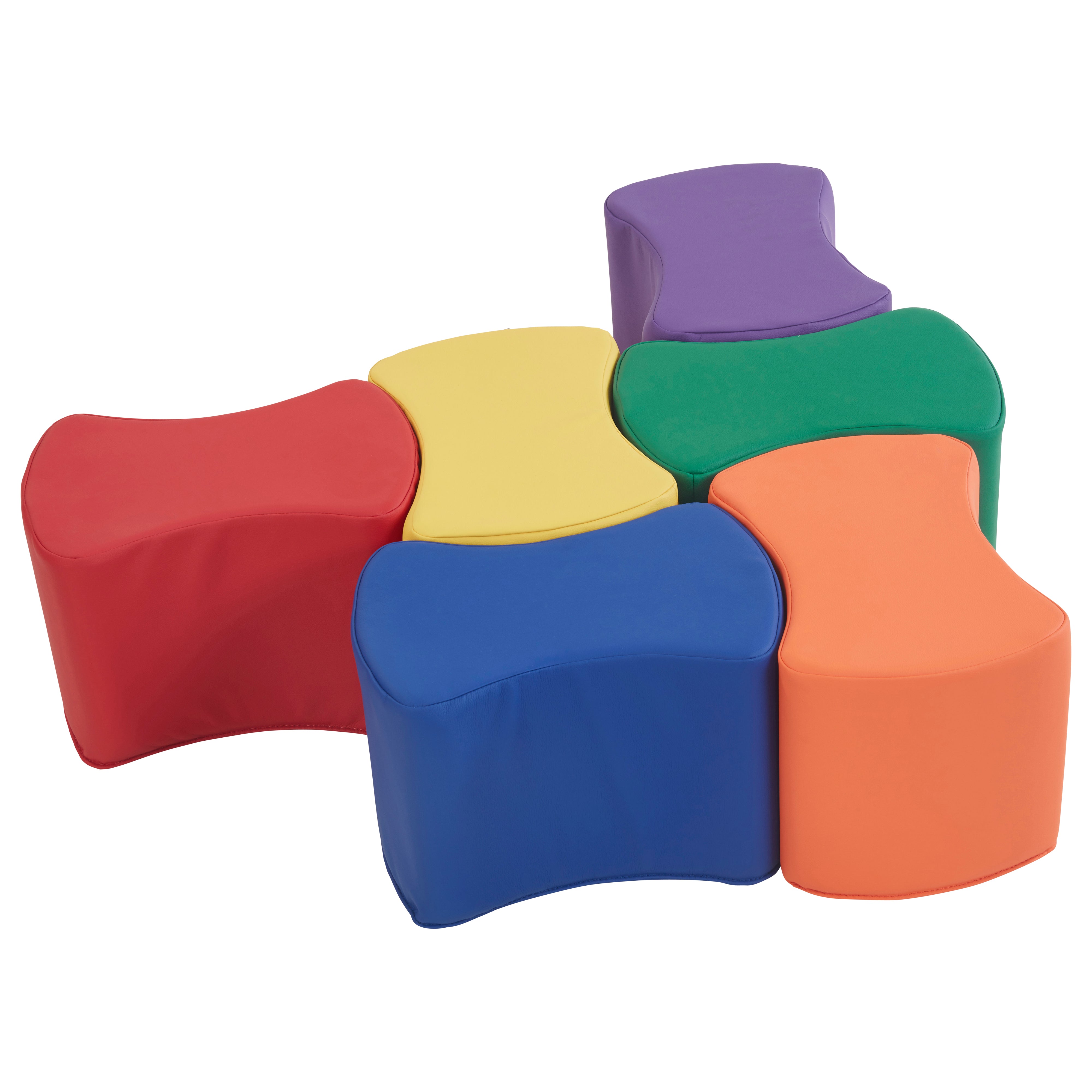 SoftScape Butterfly Seating Set 10" Height, 6-Piece - Assorted