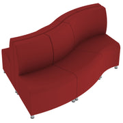 Pro Series Connect Edged Ripple Seating, 6-Piece Set - Crimson