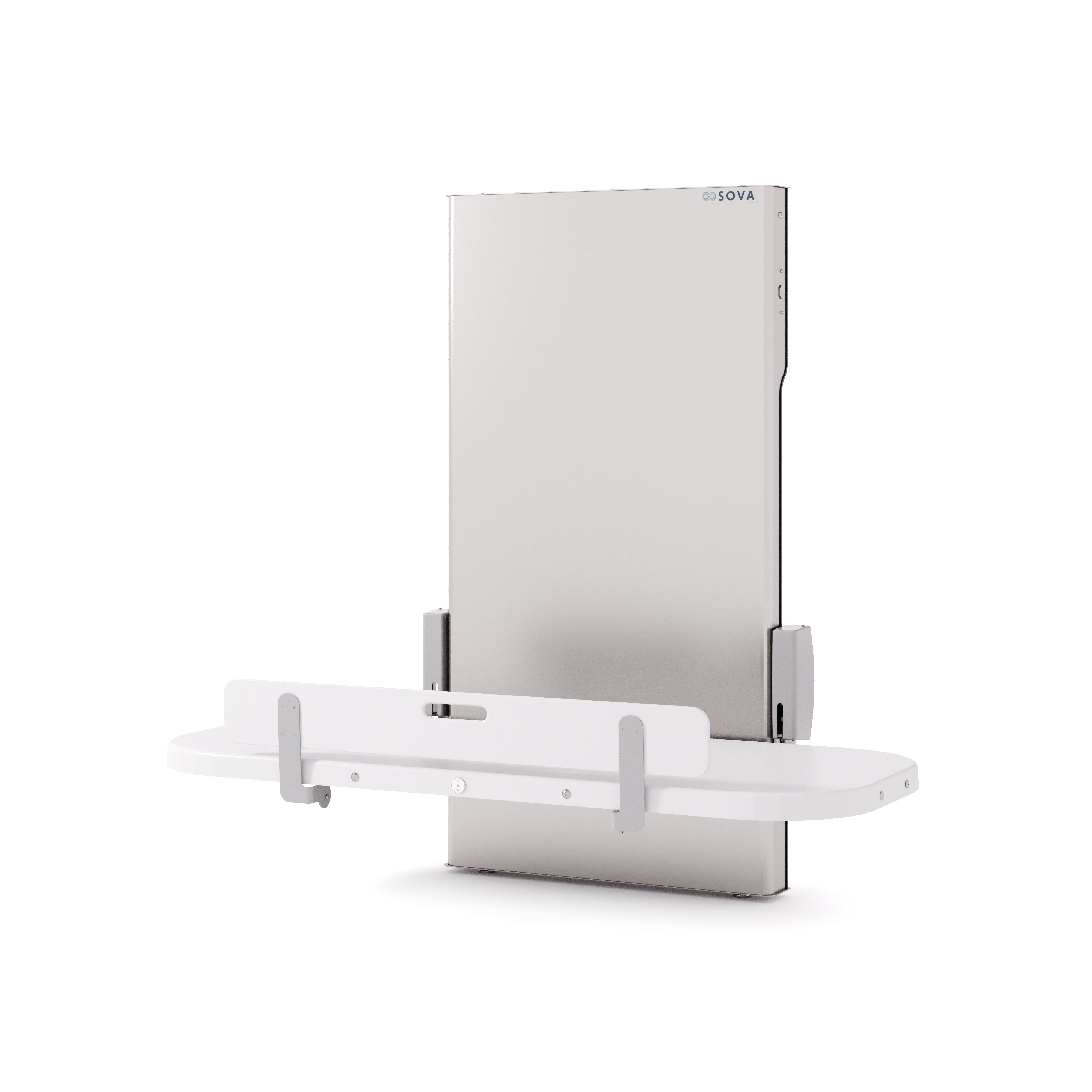 Ascent 70" Tray Universal Changing Table - Stainless Steel