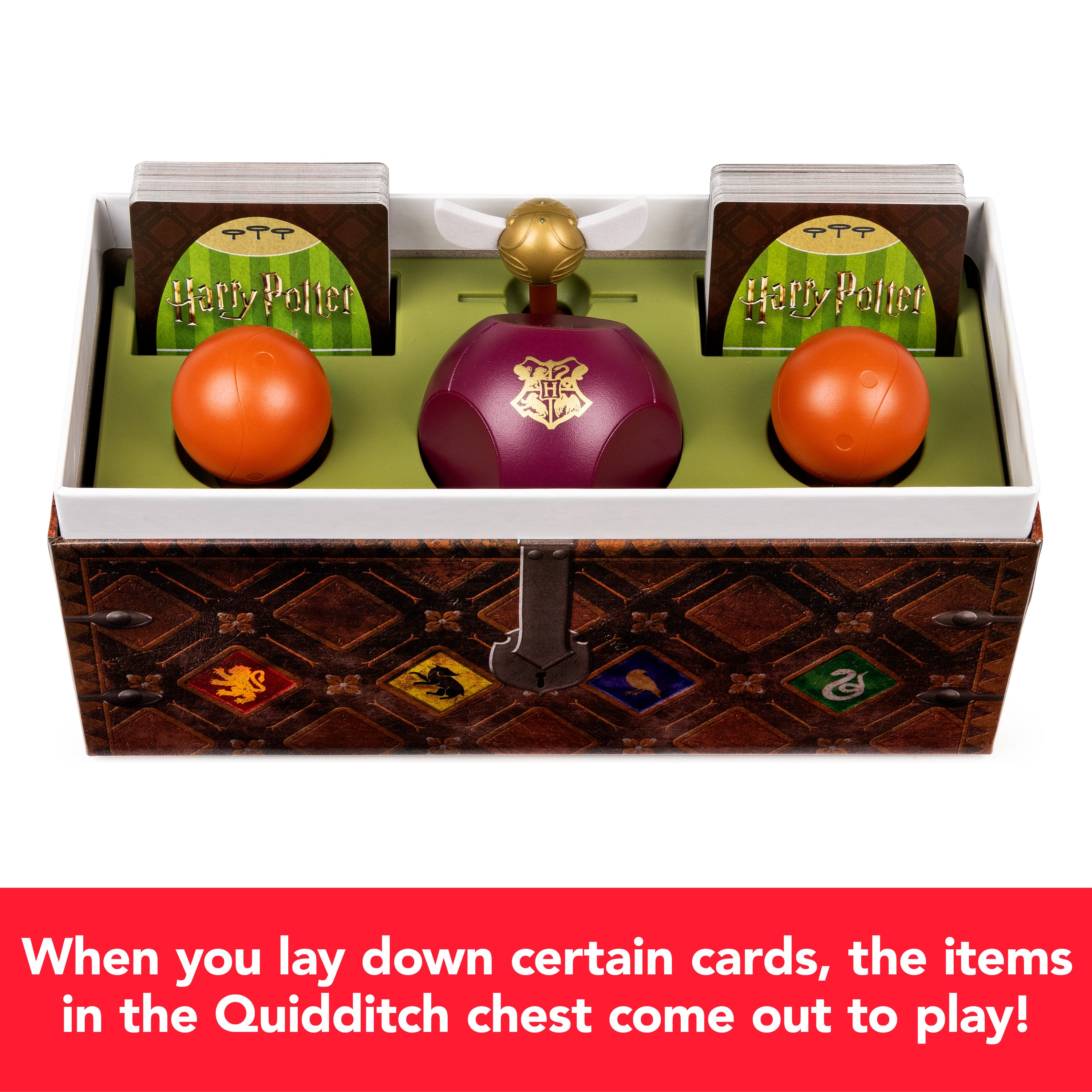Harry Potter Catch The Golden Snitch, A Quidditch Board Game for Witches, Wizards and Muggles, Family Game Ages 8 & up