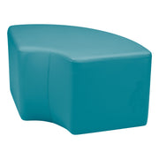 Pro Series Upholstered Quarter Circle Ottoman 18" Height - Teal