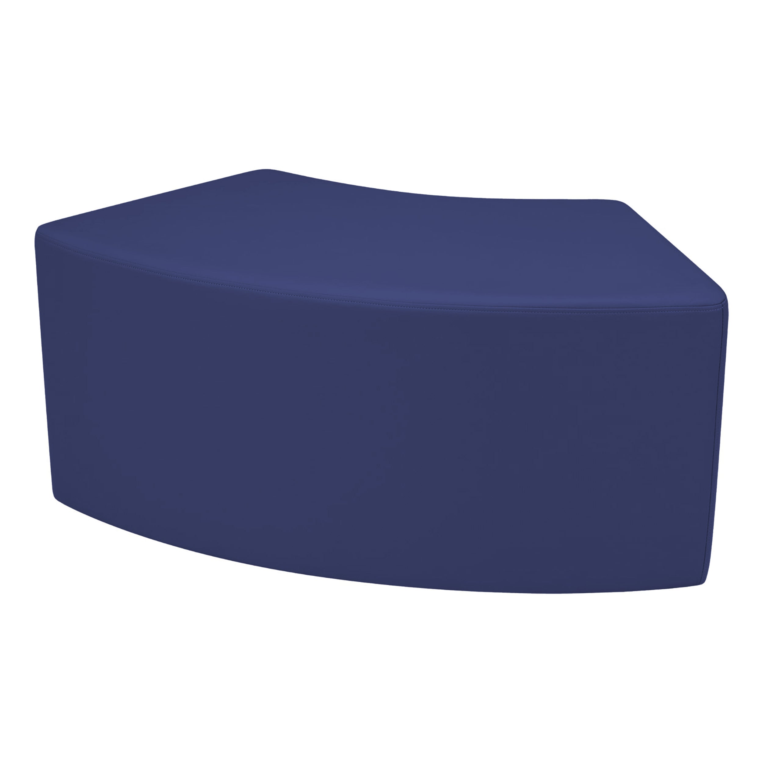 Pro Series Upholstered S Curve Ottoman 18" Height - Navy
