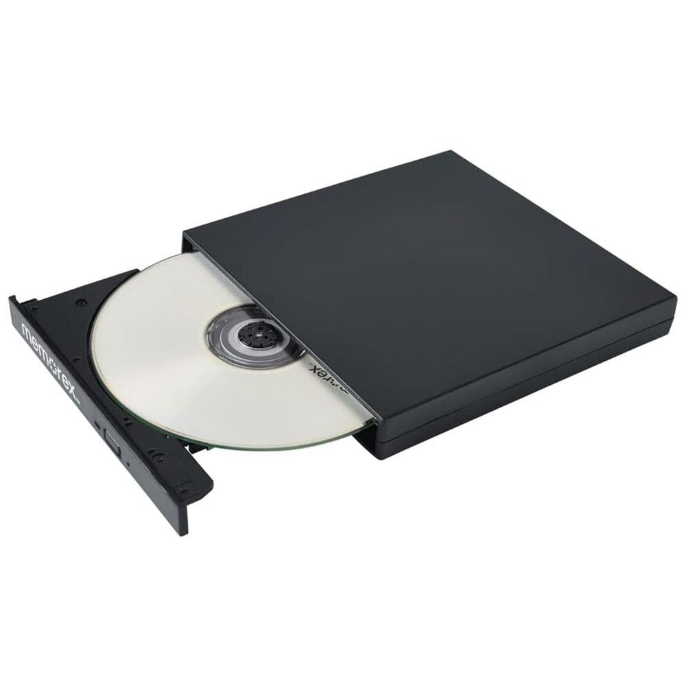Memorex Memorex DVD and CD Writer, Includes 2 USB Cables - Black