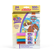 Crayola PAW Patrol Sticker Activity Pad, 12 Color & Erase PAW Patrol Coloring Pages & 100+ Stickers, Gift