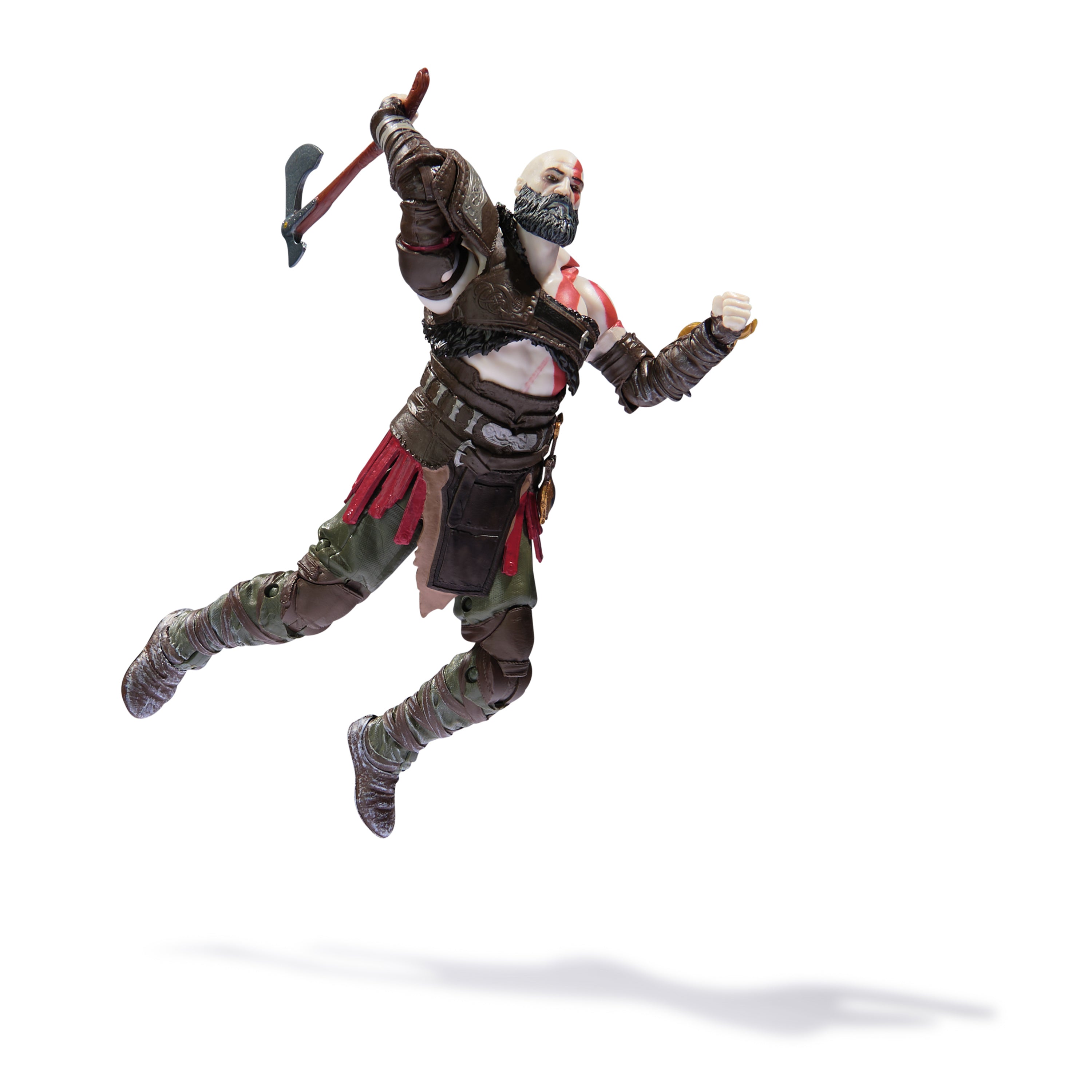 PlayStation God of War Ragnarök, 6” Kratos Action Figure with 5 Accessories, The Shapes Collection, For PS5 Fans & Collectors Ages 17+
