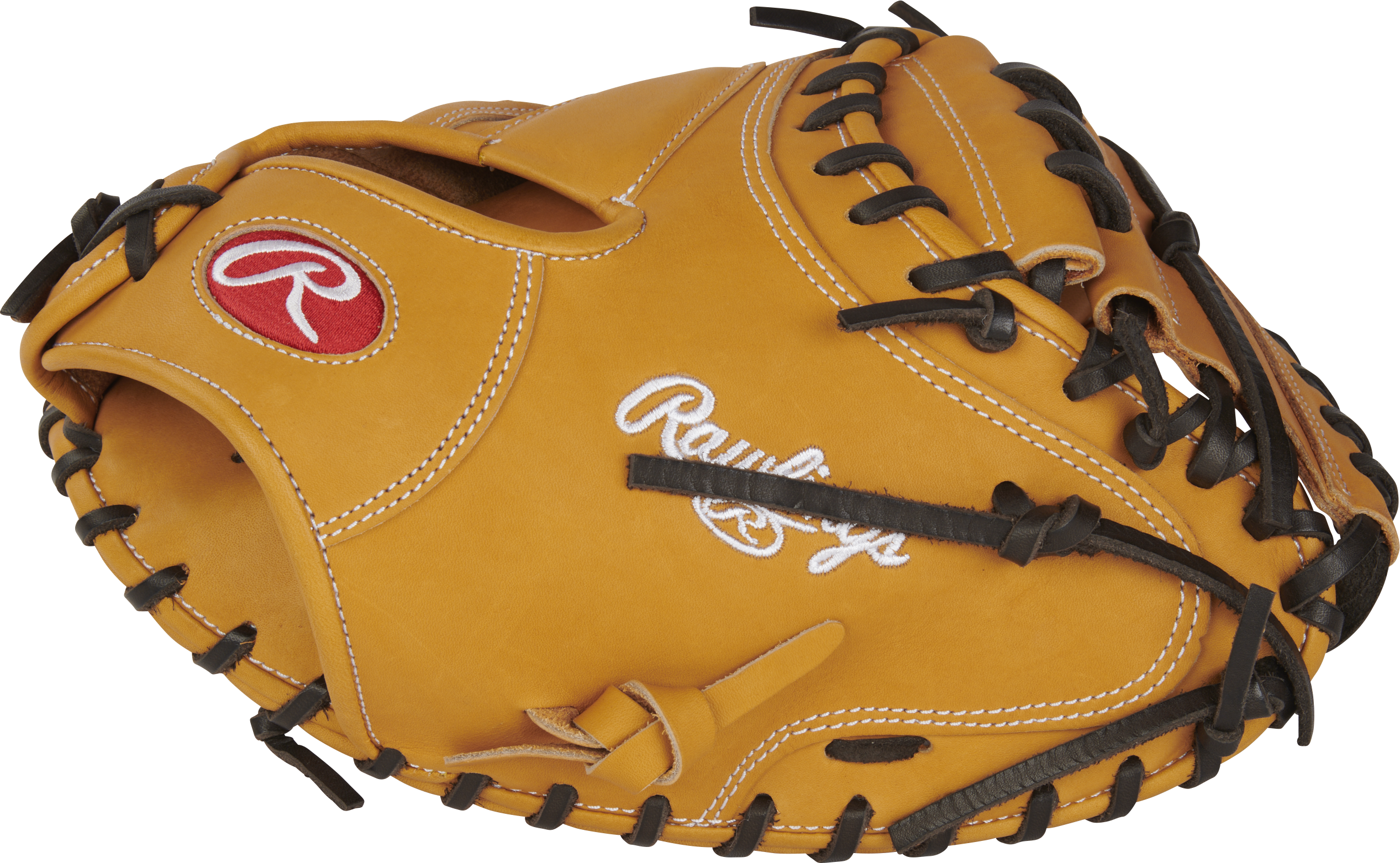 Rawlings Heart Of The Hide Traditional Series Catchers Mitt 33-Inch Baseball Glove - Right Hand Thrower - Tan