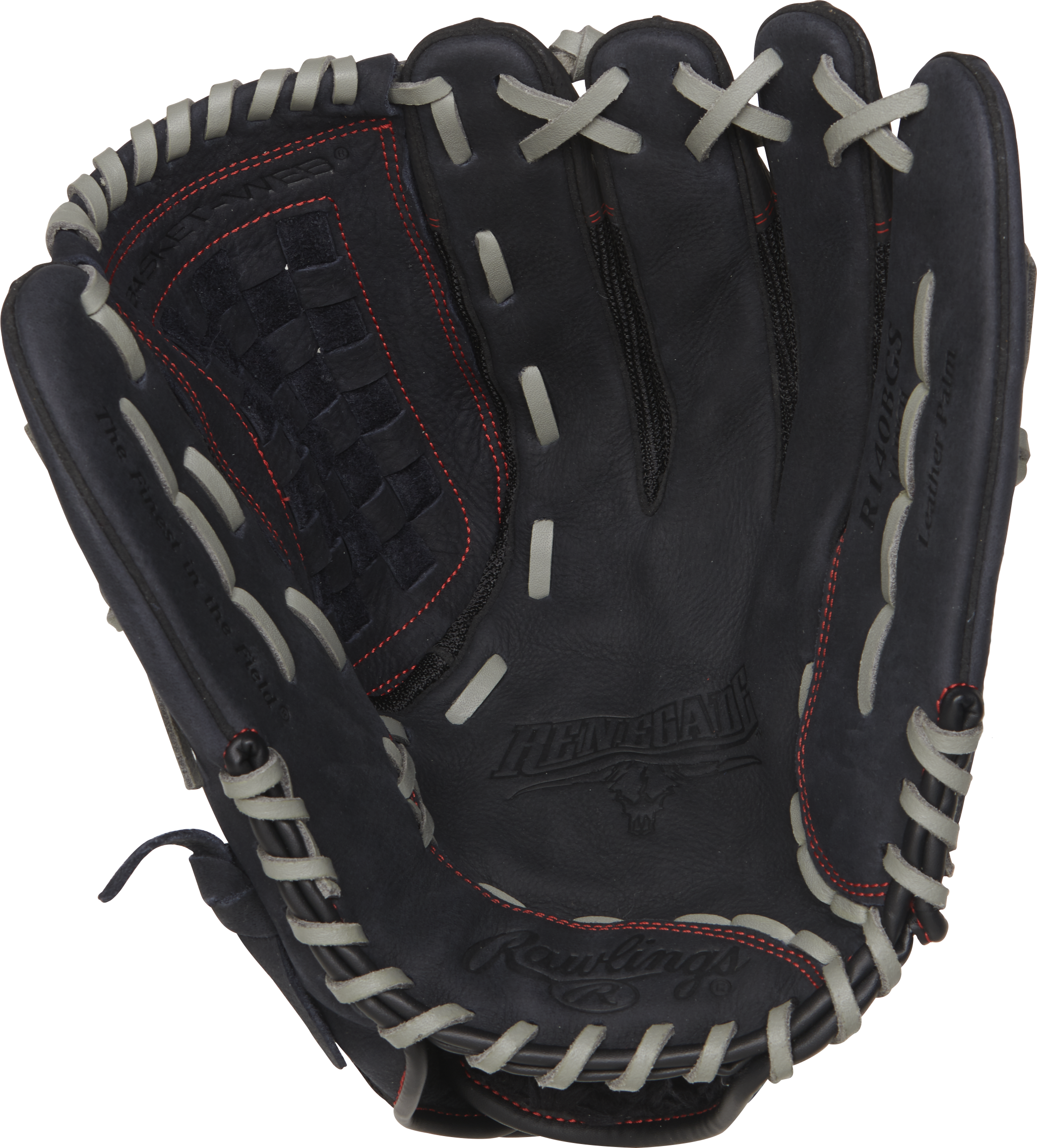 Rawlings Renegade Series 14-Inch Softball Glove  - Right Hand Thrower - Black
