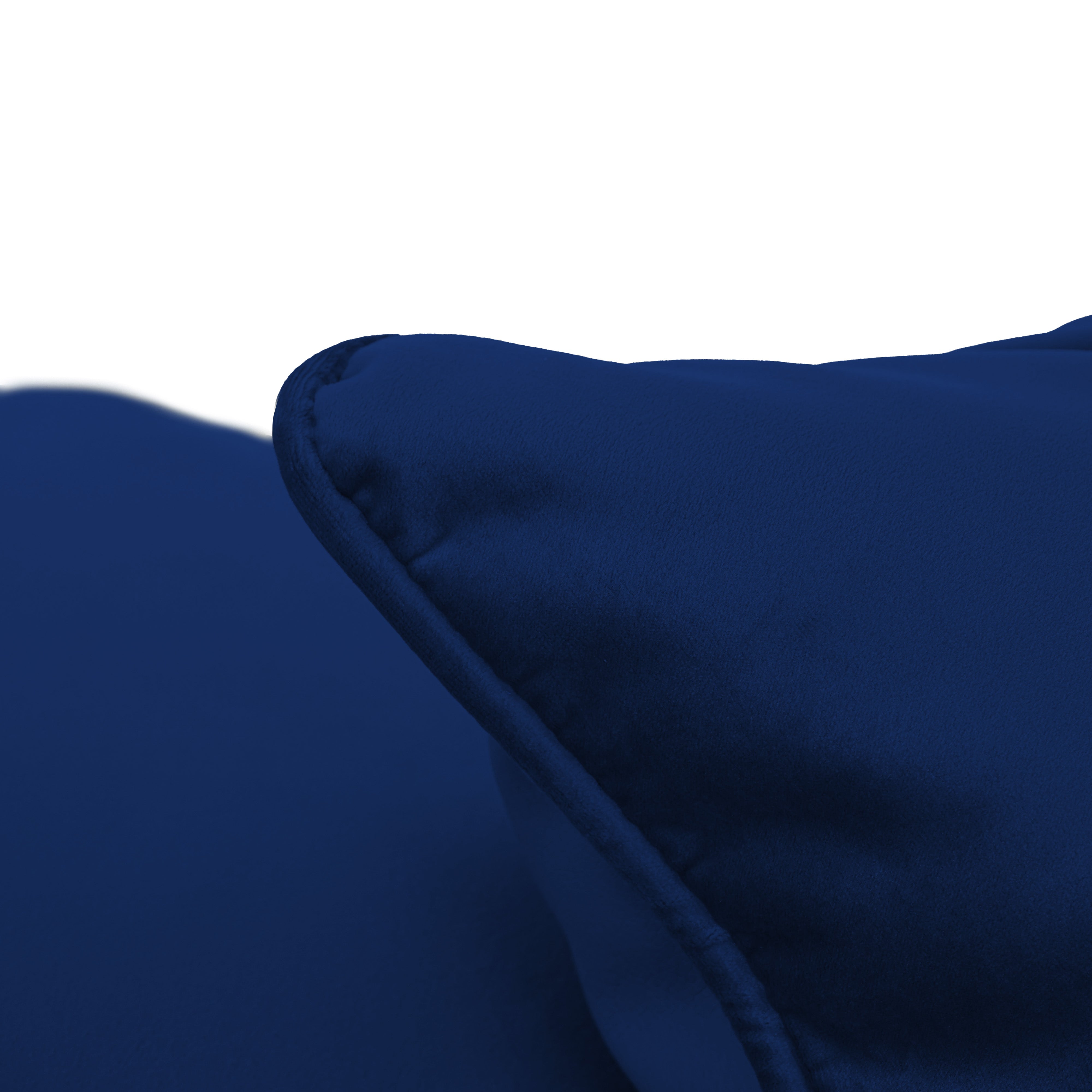 18" x 18" Square Microfiber and Faux Leather Pillow with Piping, 2-Piece - Eclipse