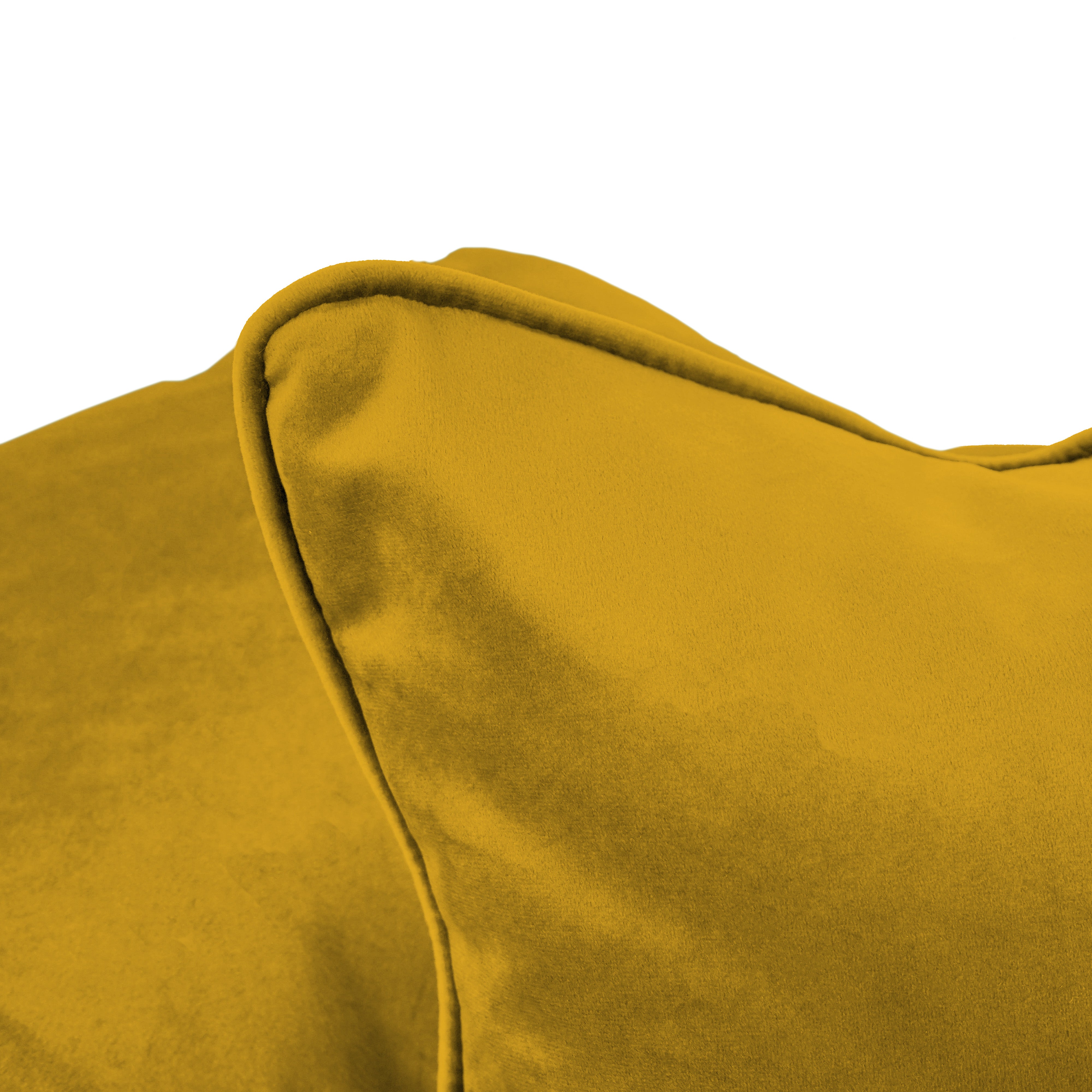 16" x 24" Rectangle Lumbar Microfiber Pillow with Piping, 2-Piece - Dijon