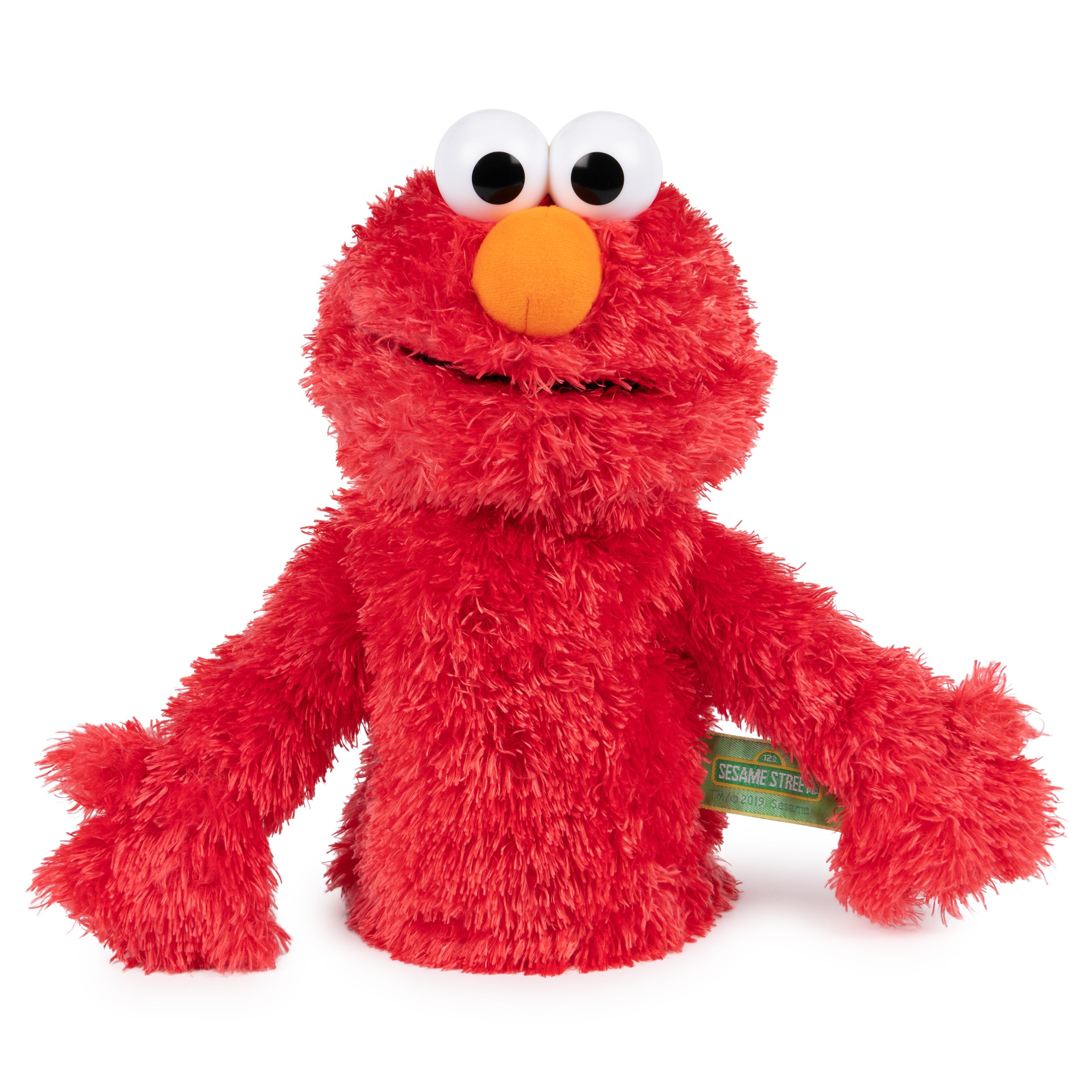GUND Sesame Street Official Elmo Muppet Plush Hand Puppet, Premium Plush Toy for Ages 1 & Up, Red, 11”
