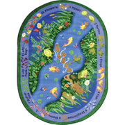 You Can Find 5'4" x 7'8" Oval area rug in color Multi