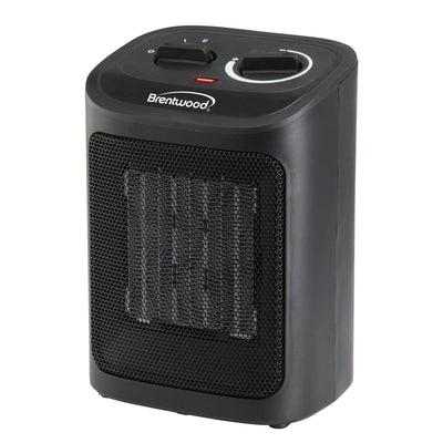 Brentwood Brentwood 1500-Watt Portable Ceramic Space Heater and Fan, Black