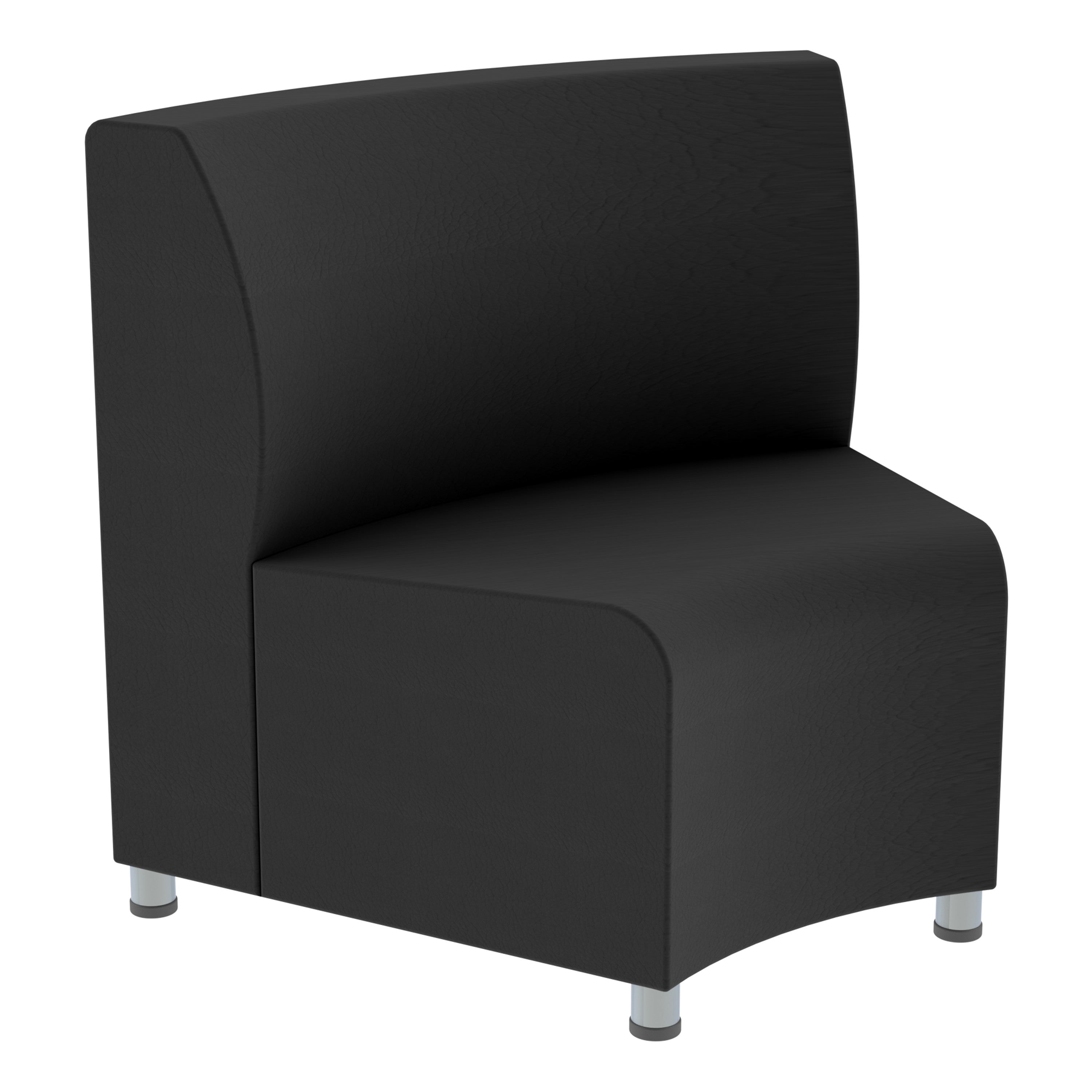 Pro Series Connect Edged Crest Seating, 12-Piece Set - Black