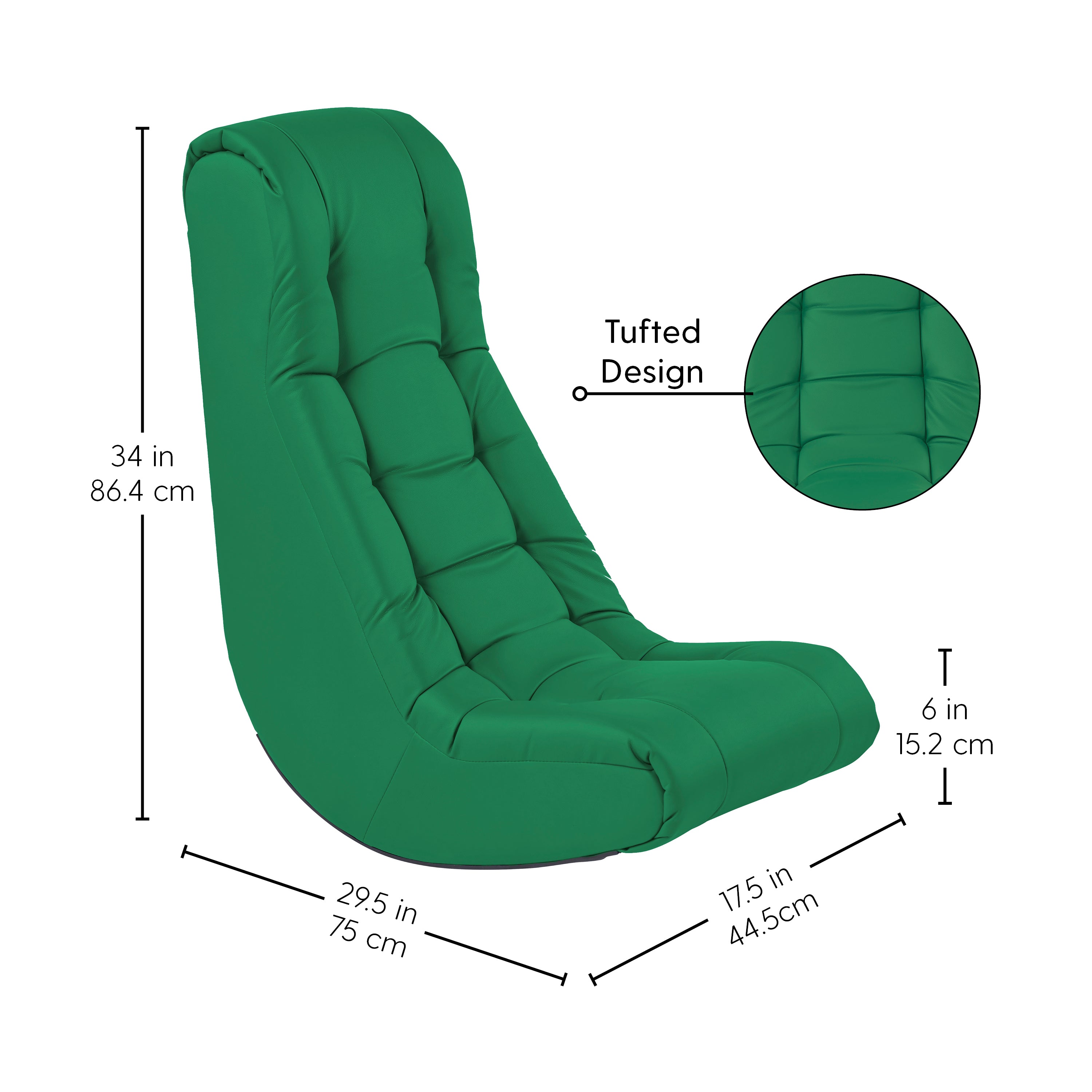 Tufted Soft Rocker - Green