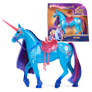 Unicorn Academy, Power of Friendship River with Translucent Saddle & Bridle, 11”, Dolls & Unicorn Toys for Girls Ages 4 and up
