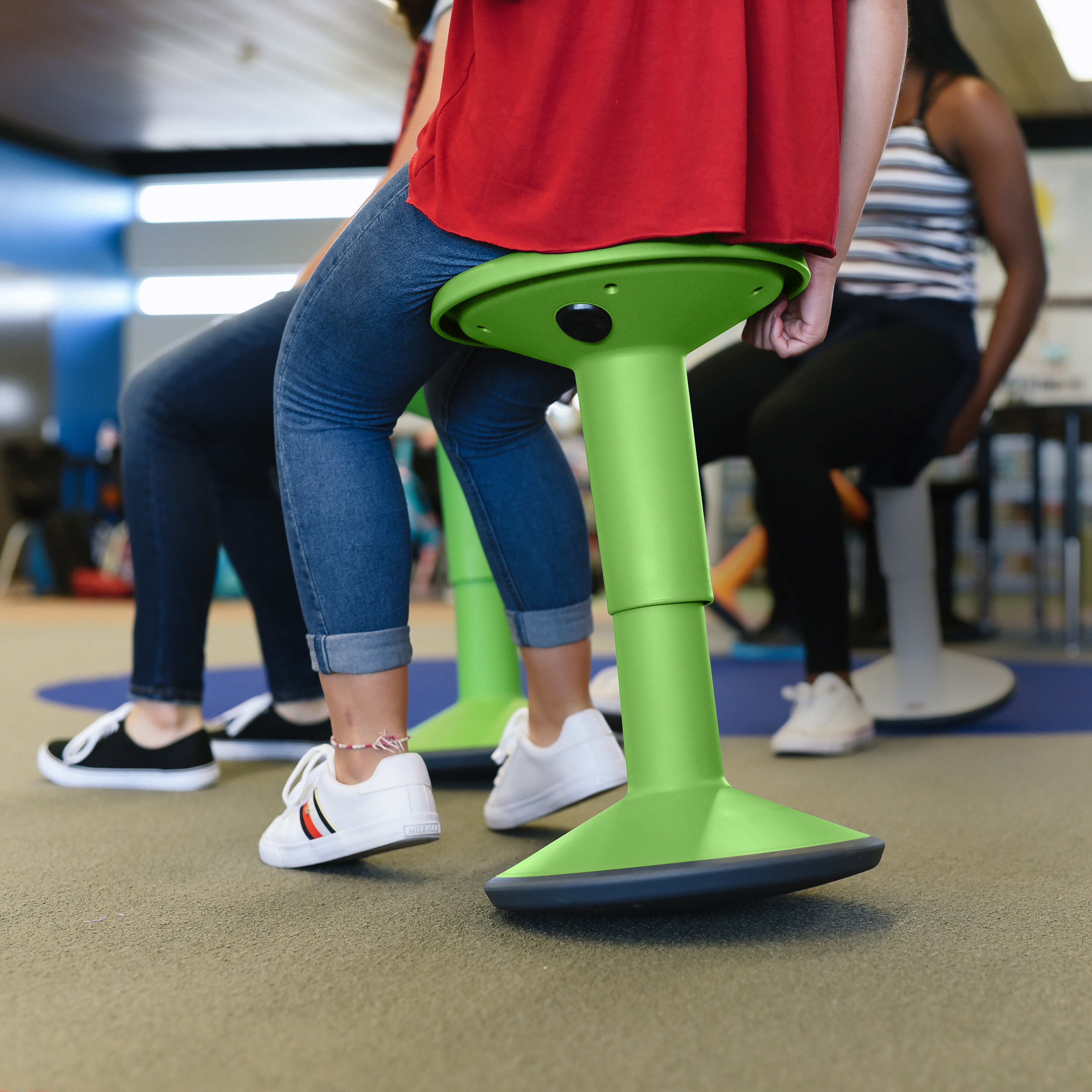 SitWell Adjustable Stool - Grassy Green
