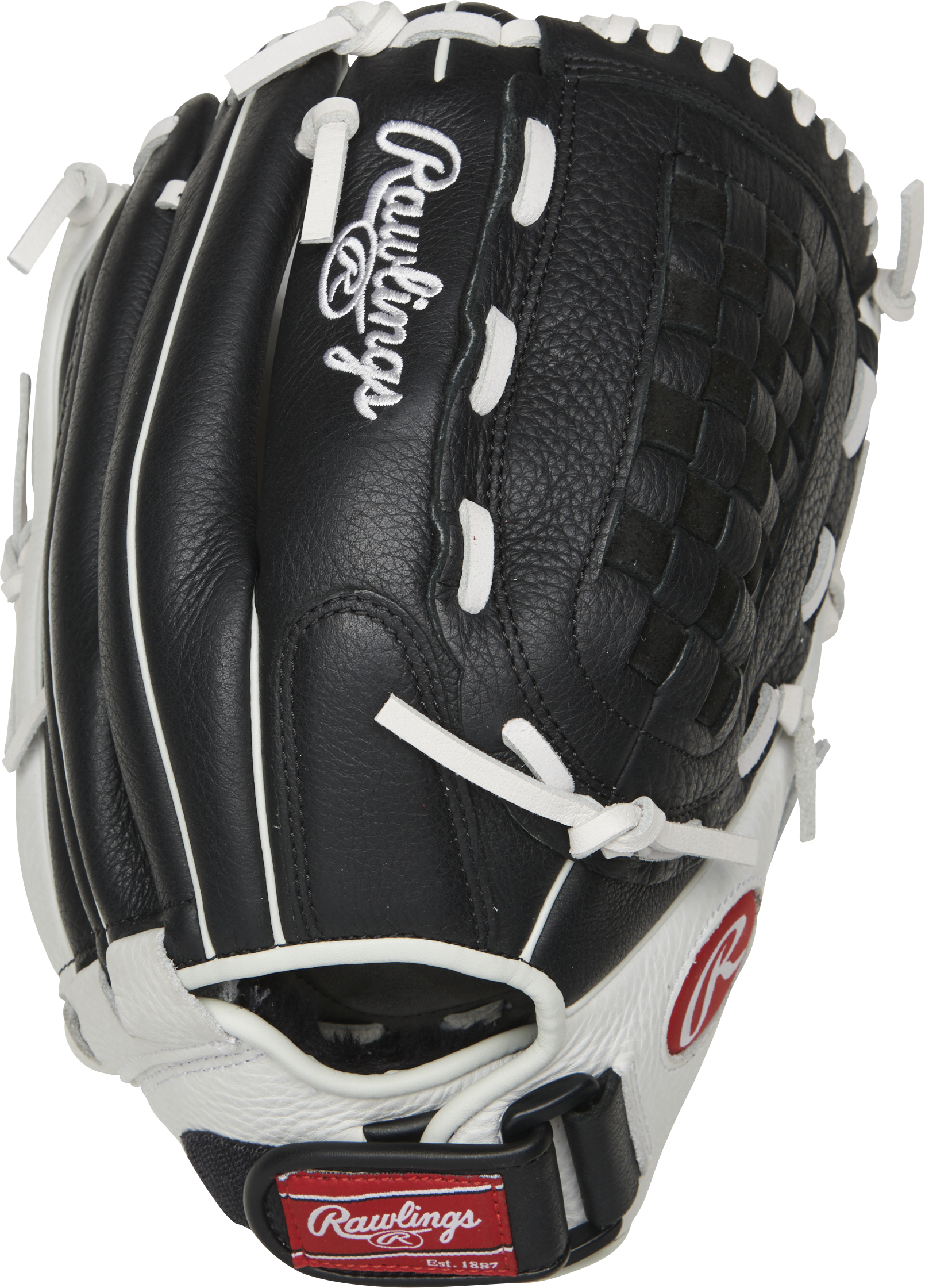 Rawlings Shut Out Series 12.5-Inch Softball Glove  - Right Hand Thrower - Black/White
