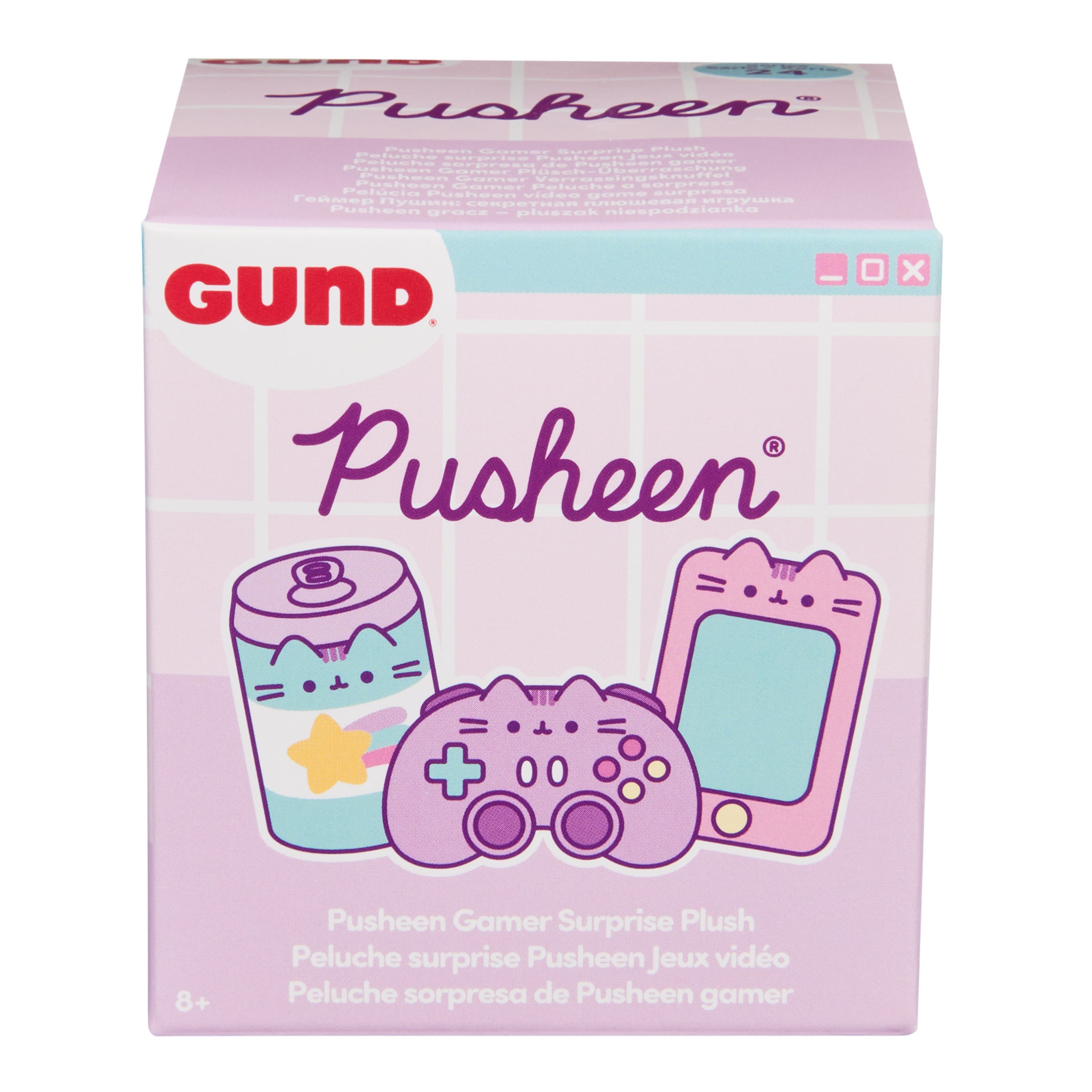 GUND Pusheen Gamer Surprise Plush Series #24 Mystery Box Plushies, Multicolor, 3” 1 of 8 Random Styles