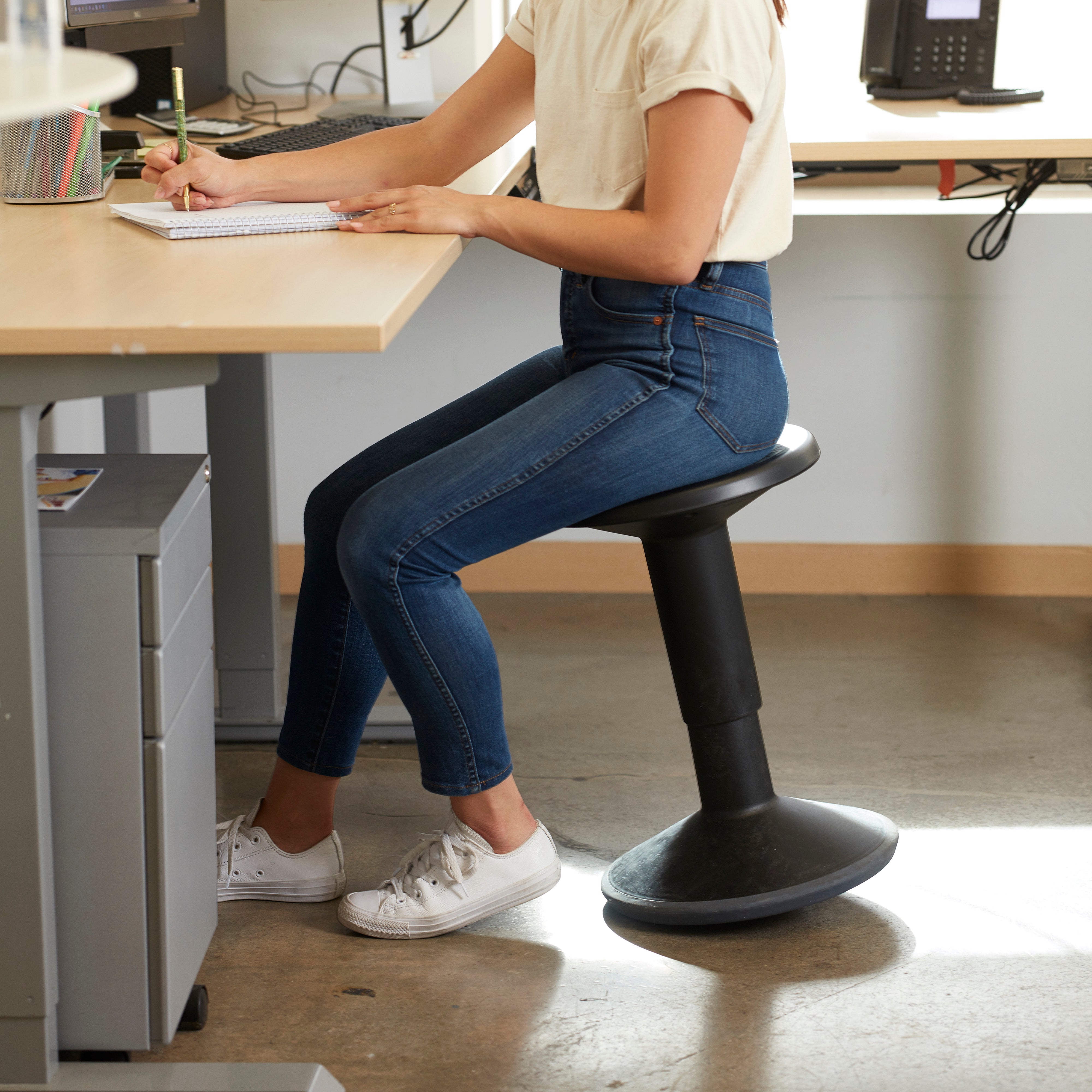 SitWell Adjustable Stool - Black