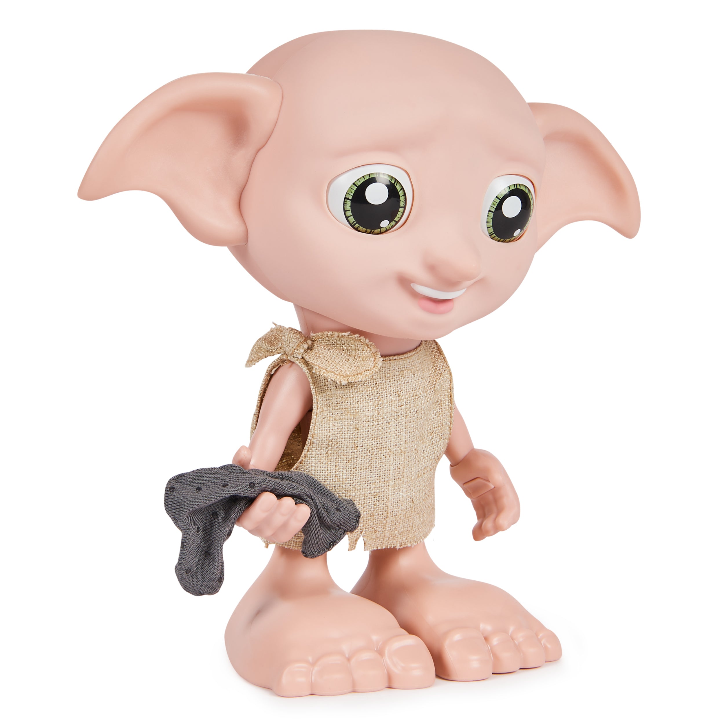 Wizarding World Harry Potter, Interactive Magical Dobby Elf Doll with Sock, over 30 Sounds & Phrases, 8.5-inch, Kids Toys for Ages 6 and up