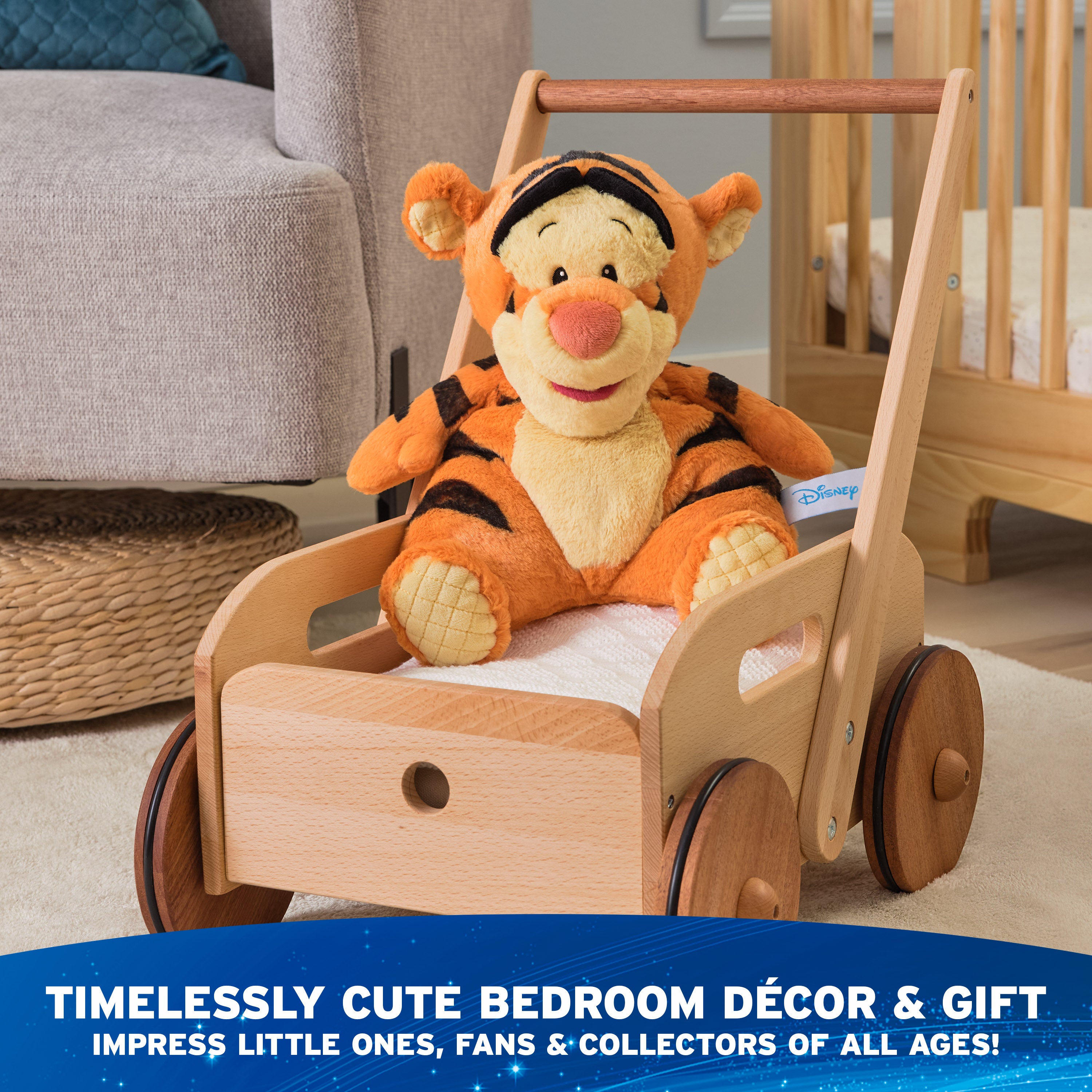 GUND Disney Official Tigger Oh So Snuggly Plush, Winnie the Pooh, Tigger Tiger Stuffed Animal for Ages 1 and Up, Orange, 12.5”