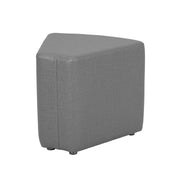 Pro Series Upholstered Wedge Ottoman 18" Height - Slate Gray Crosshatch