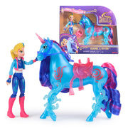 Unicorn Academy, Isabel & River Power of Friendship Set with Translucent Saddle & 2 Power Accessories, Dolls & Unicorn Toys for Girls Ages 4 and up