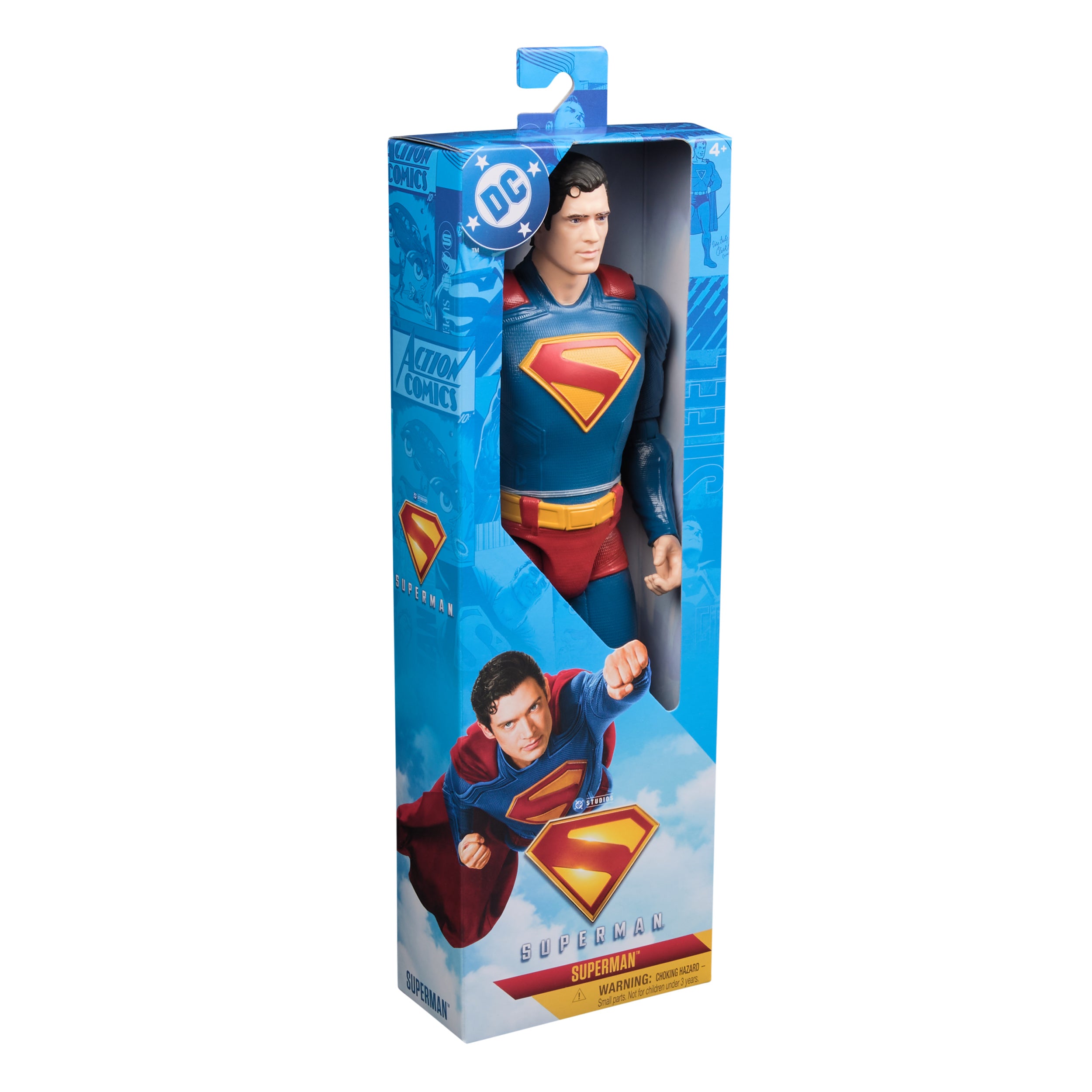 DC Comics, SUPERMAN 12-inch Superhero Action Figure, Kids Toys for Boys and Girls Pretend Play, For Ages 4 and Up
