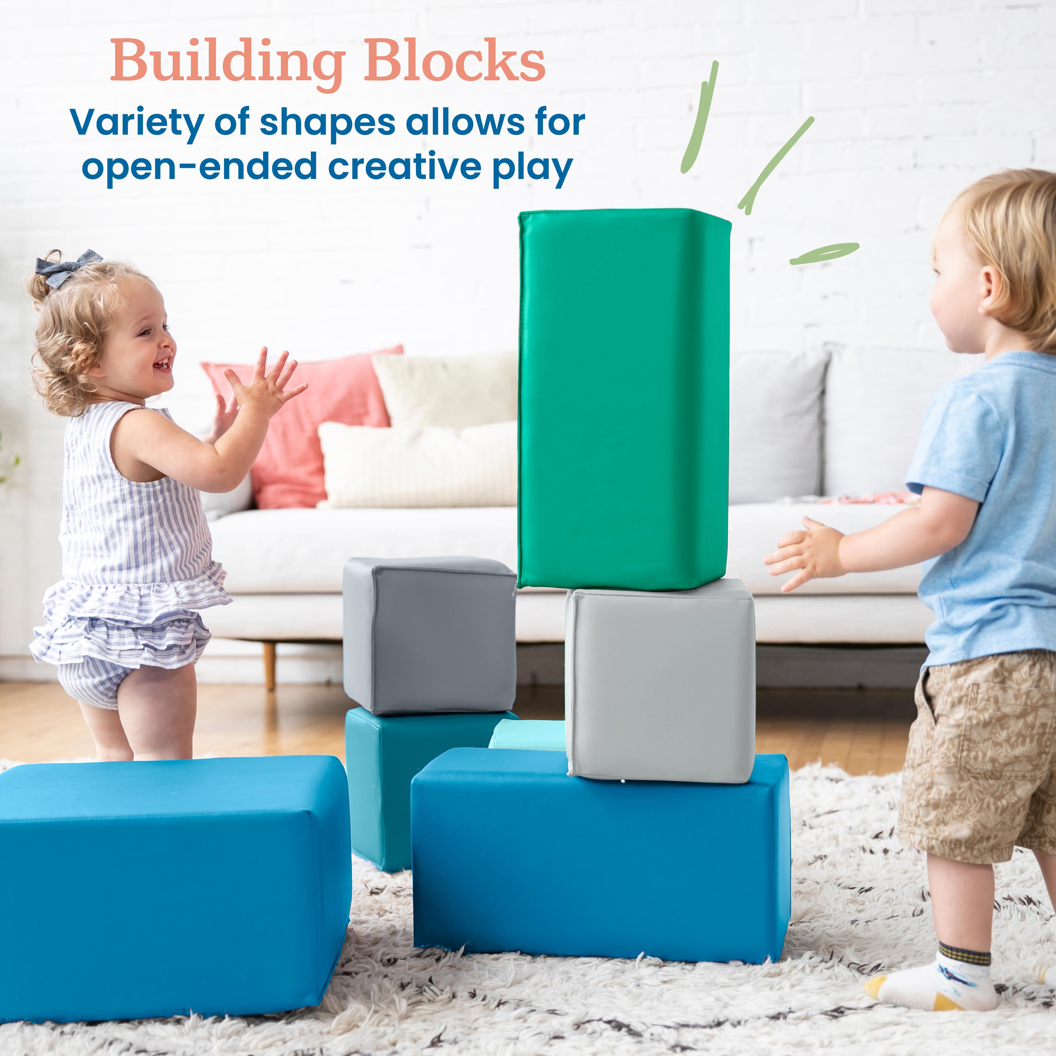 SoftZone Toddler Foam Blocks 7-Piece - Contemporary