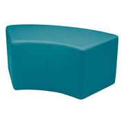 Pro Series Upholstered S Curve Ottoman 18" Height - Teal