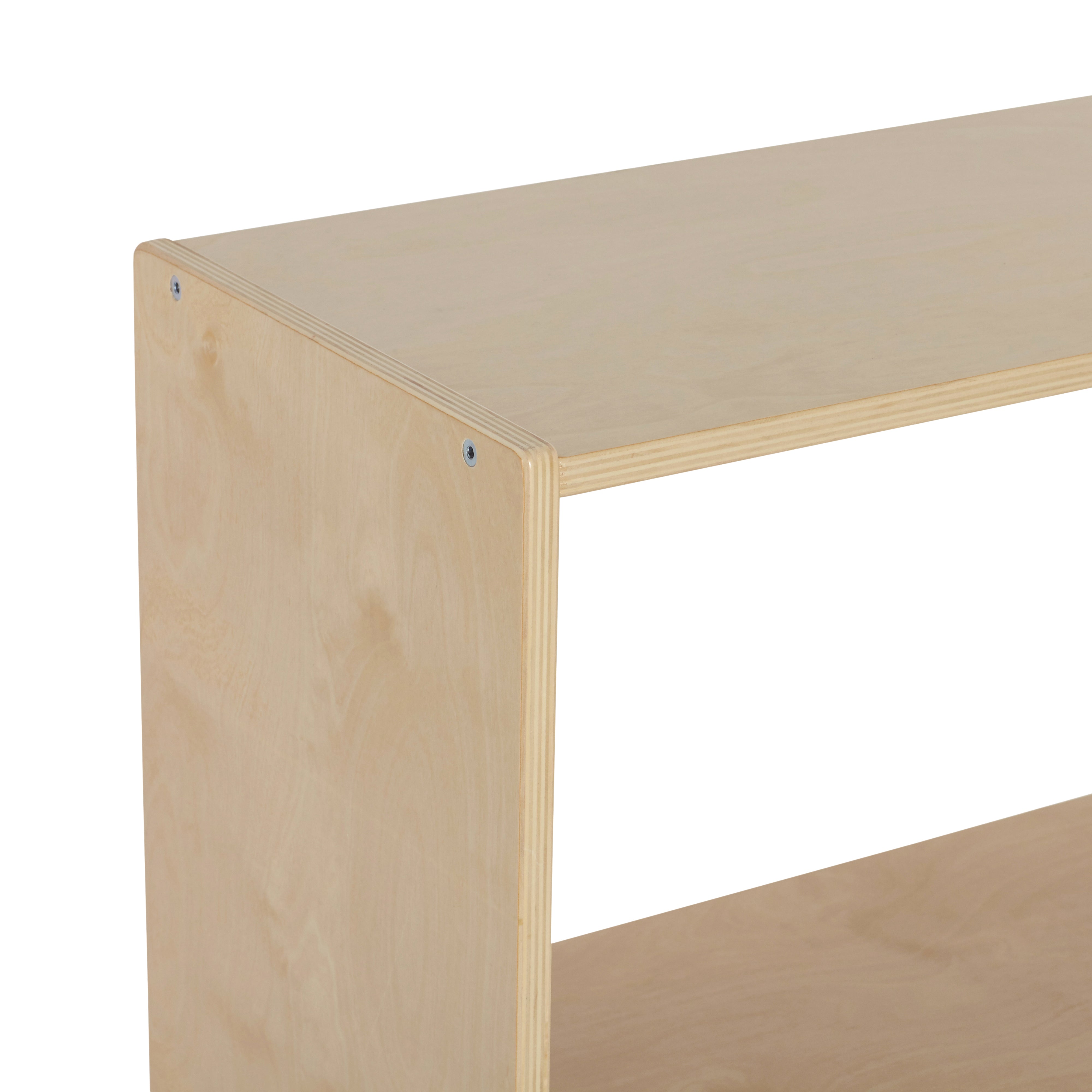 Streamline 2-Shelf Storage Cabinet without Back 30in H - Natural