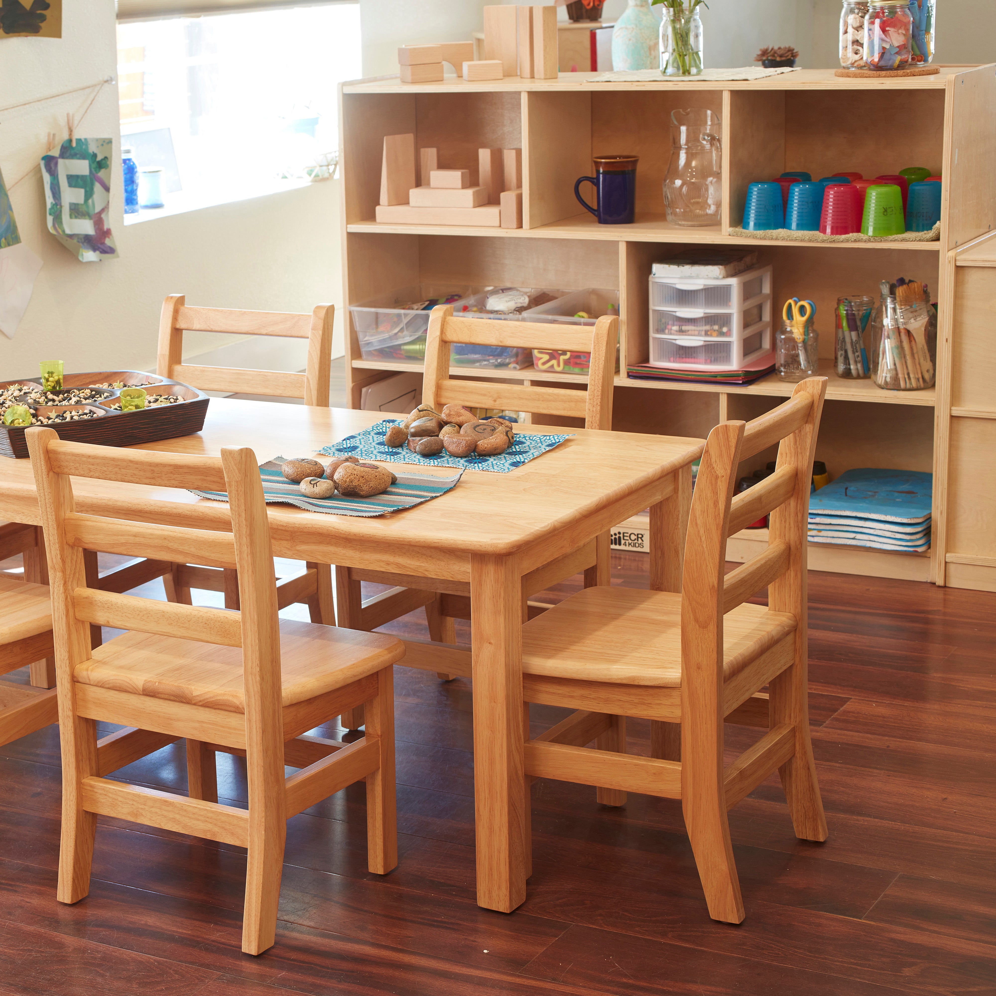 14in Three Rung Ladderback Chair 2-Pack - Assembled