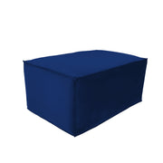 Overstuffed 36" x 24" Rectangle Microfiber Ottoman, 16" Height - Eclipse