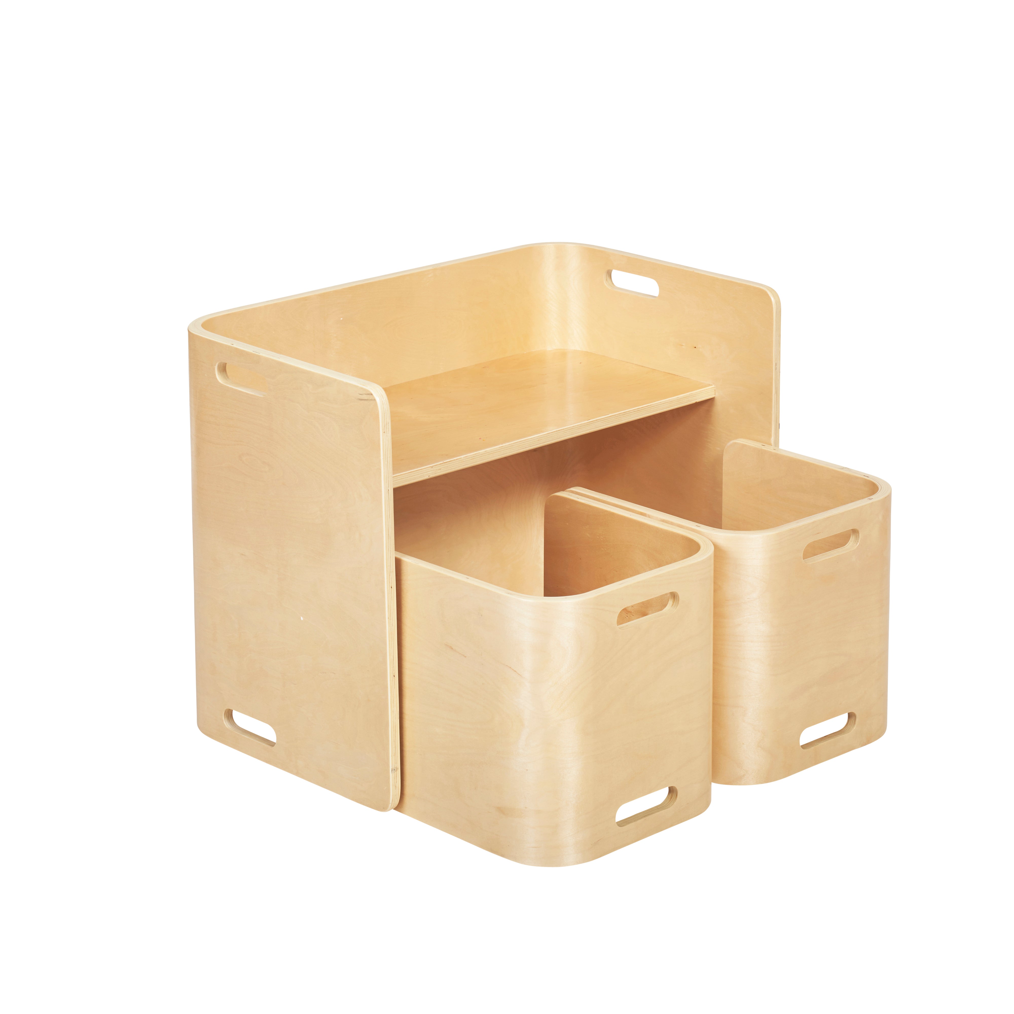 Bentwood Multipurpose Table and Chair Set - Natural