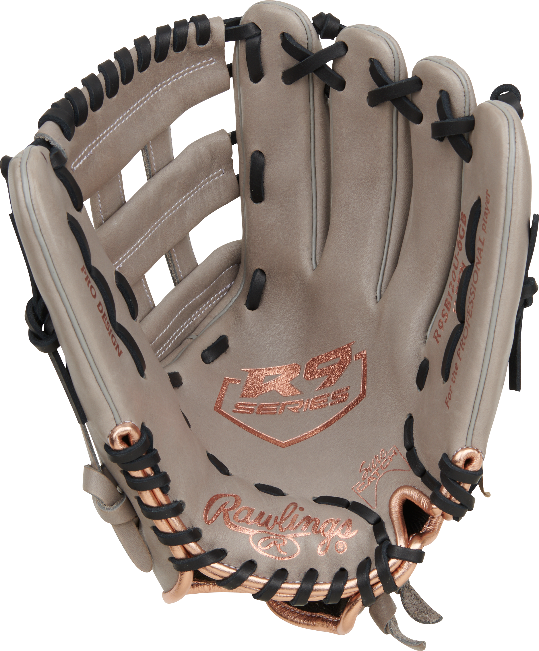 Rawlings R9 Contour Series 12-Inch Softball Glove - Right Hand Thrower - Gray