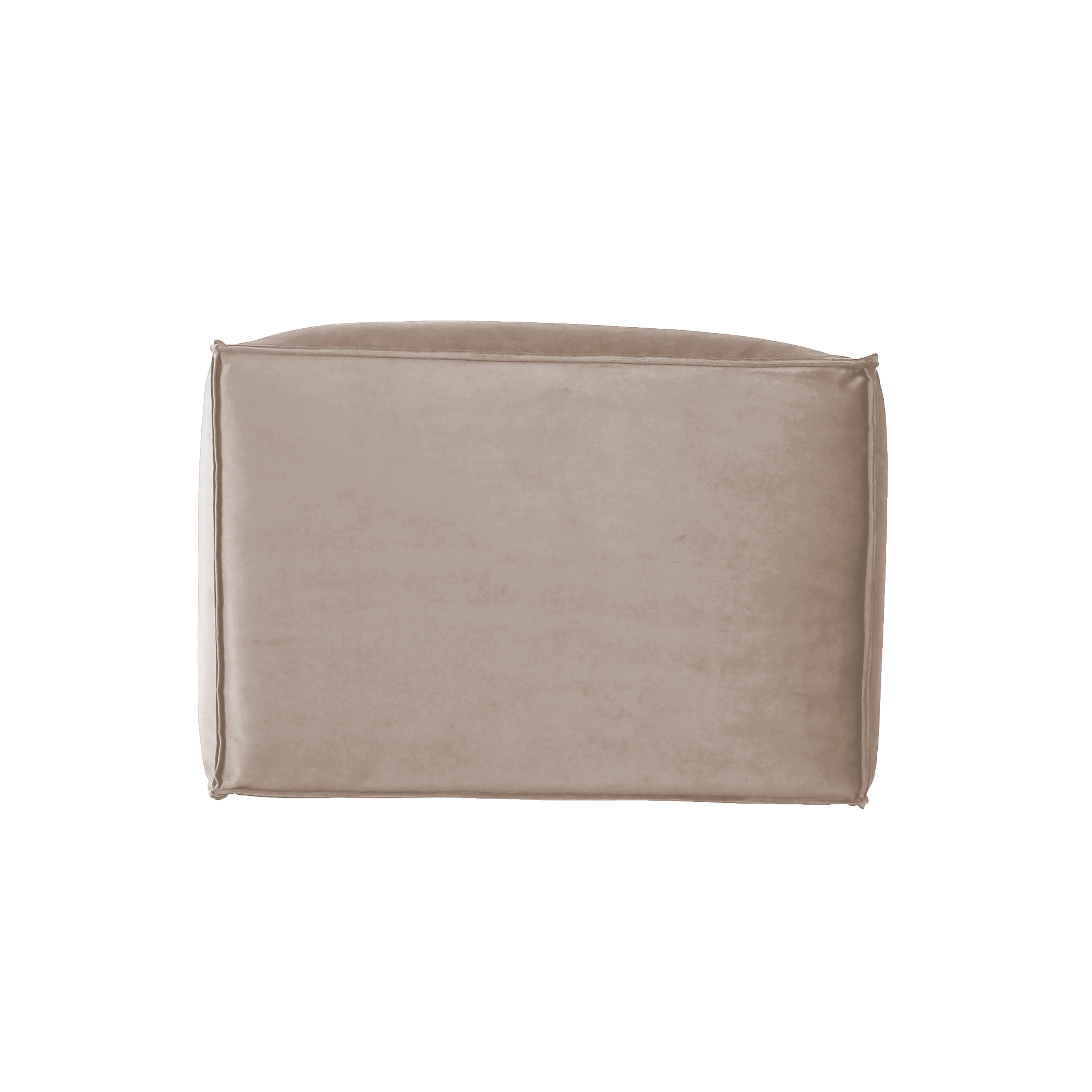 Overstuffed 36" x 24" Rectangle Microfiber Ottoman, 16" Height - Caffe