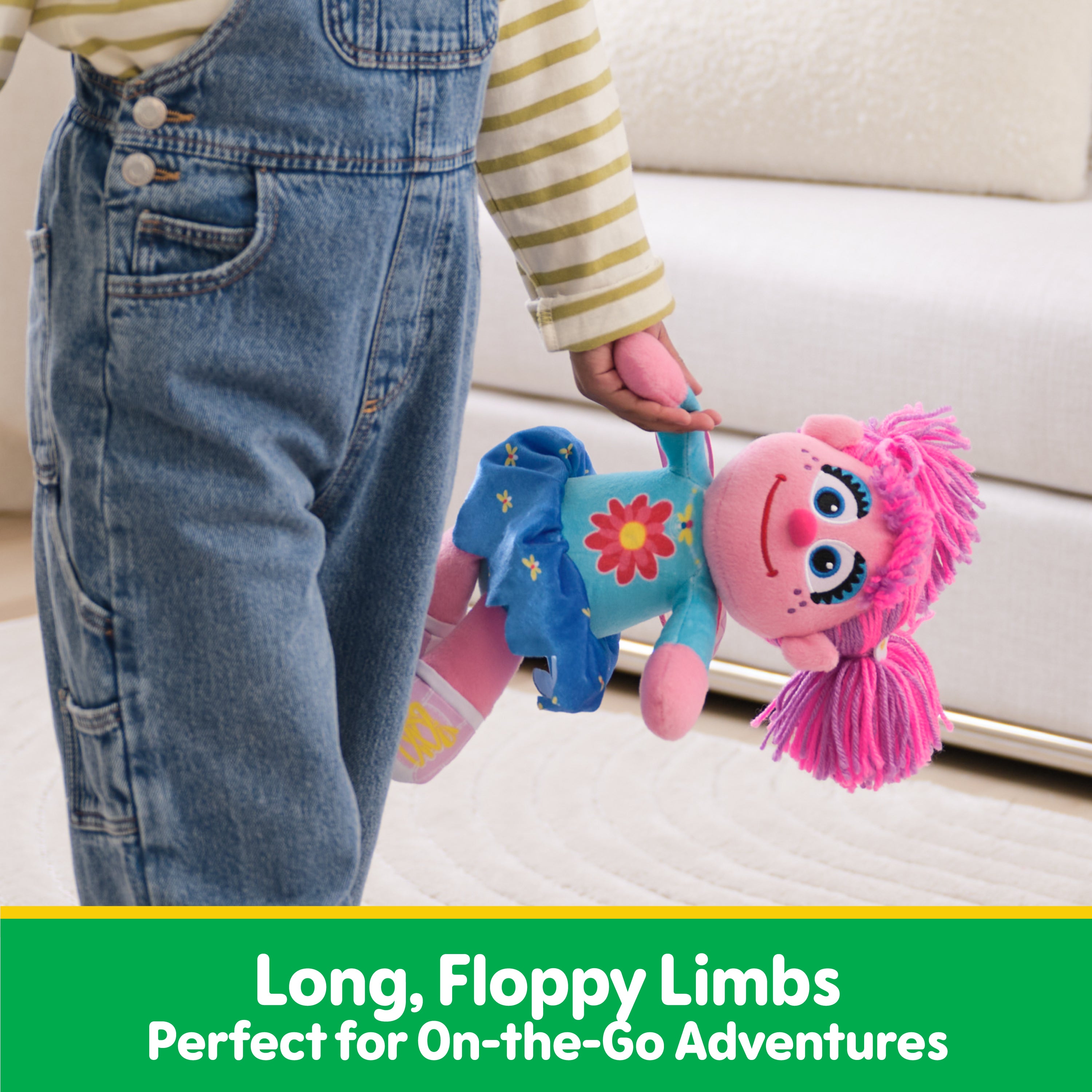 GUND Sesame Street Official Abby Cadabby Take Along Buddy Plush, Plush Muppet, Premium Plush Toy for Ages 1 & Up, Pink, 13”