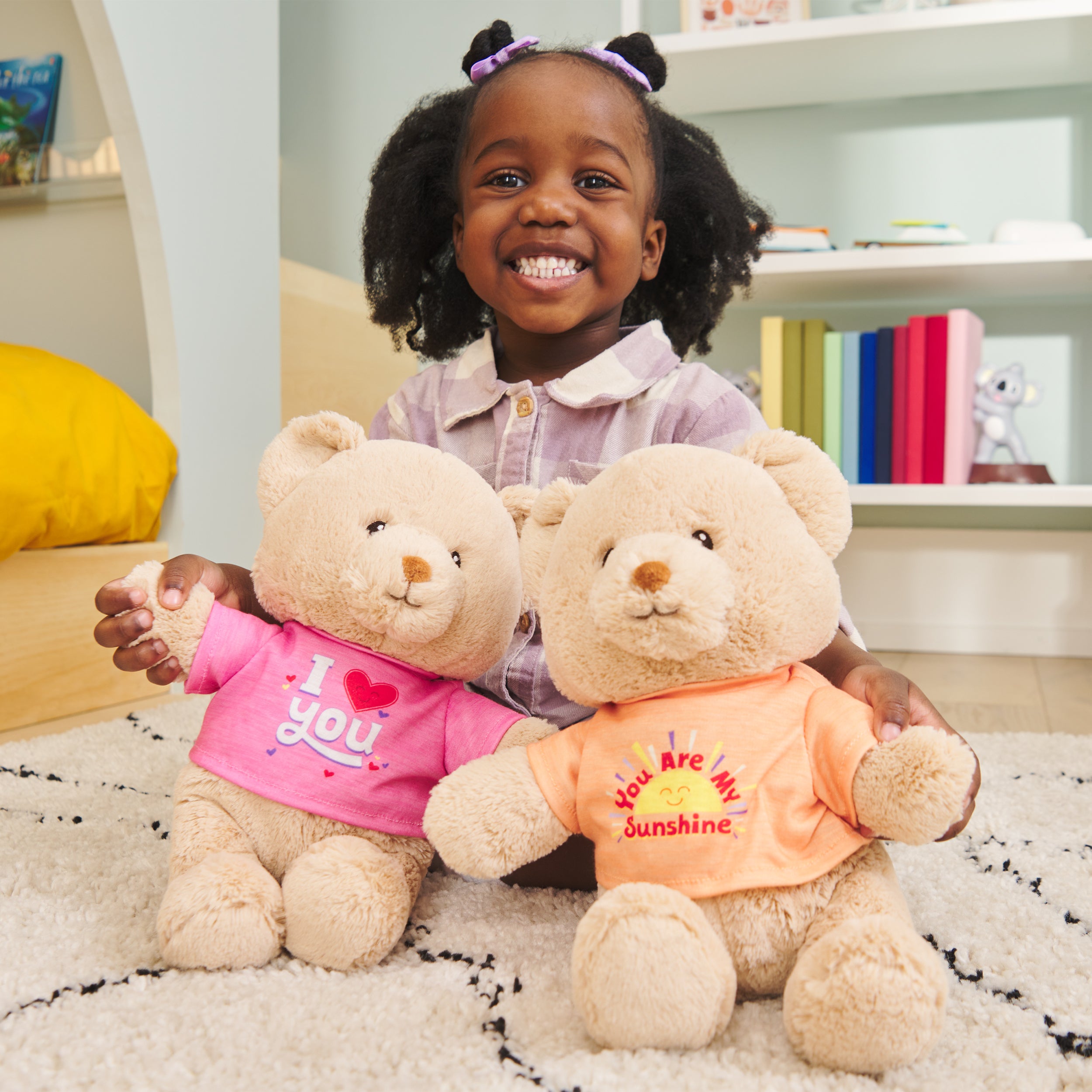 GUND “You are My Sunshine” Sustainable Message Bear with Orange T-Shirt, Teddy Bear Made from 100% Recycled Materials for Ages 1 and Up, Tan, 12”