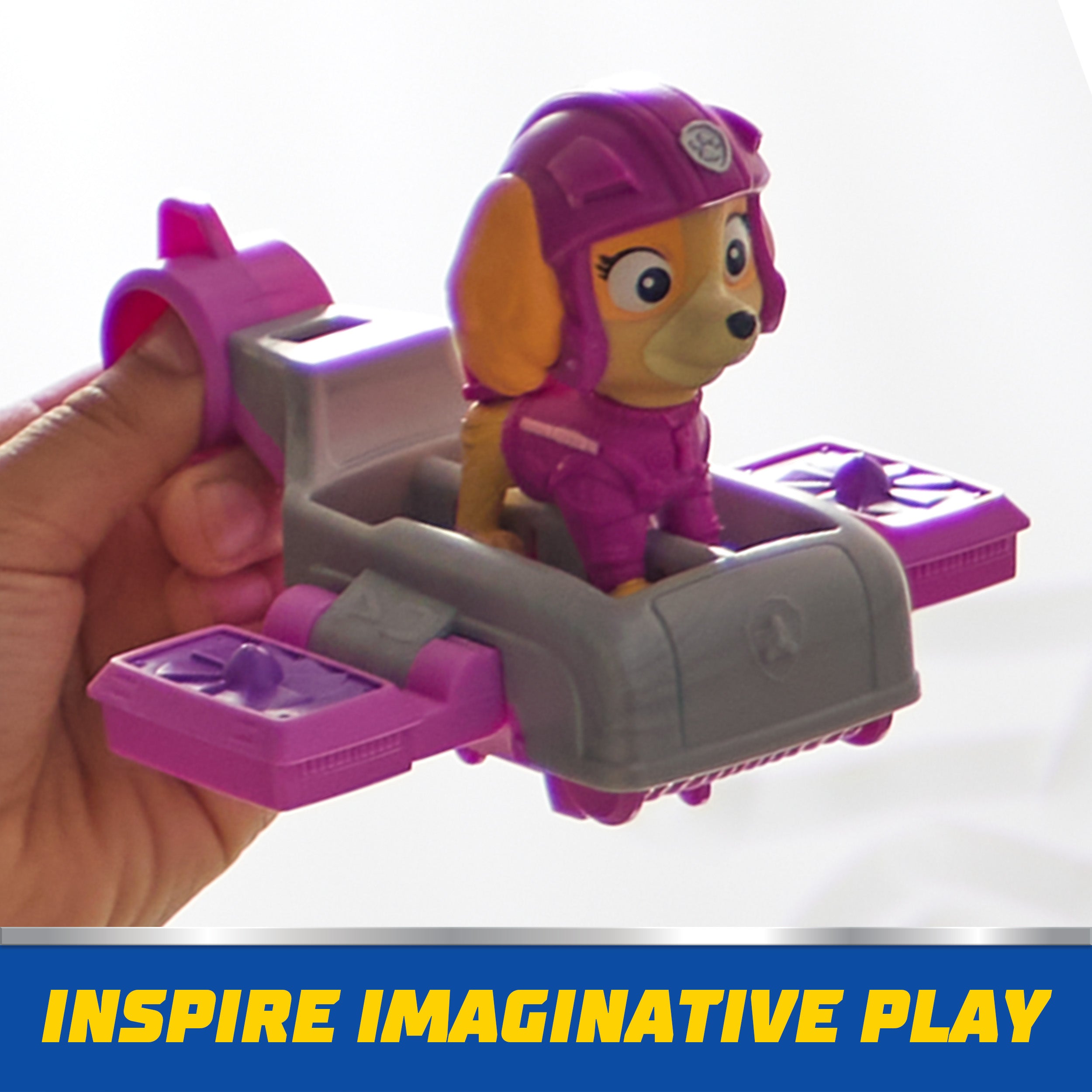 PAW Patrol: Action Pups Skye Action Figure & Hoverboard Airplane Toy with Foldable Wings, Kids Toys for Boys & Girls Ages 3 and up