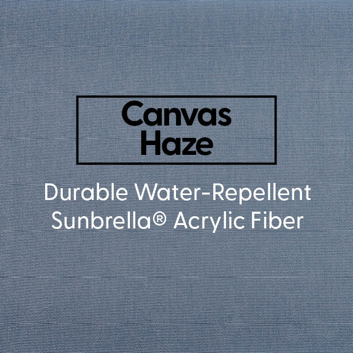 Outdoor Armless Sofa with Sunbrella - Canvas Haze