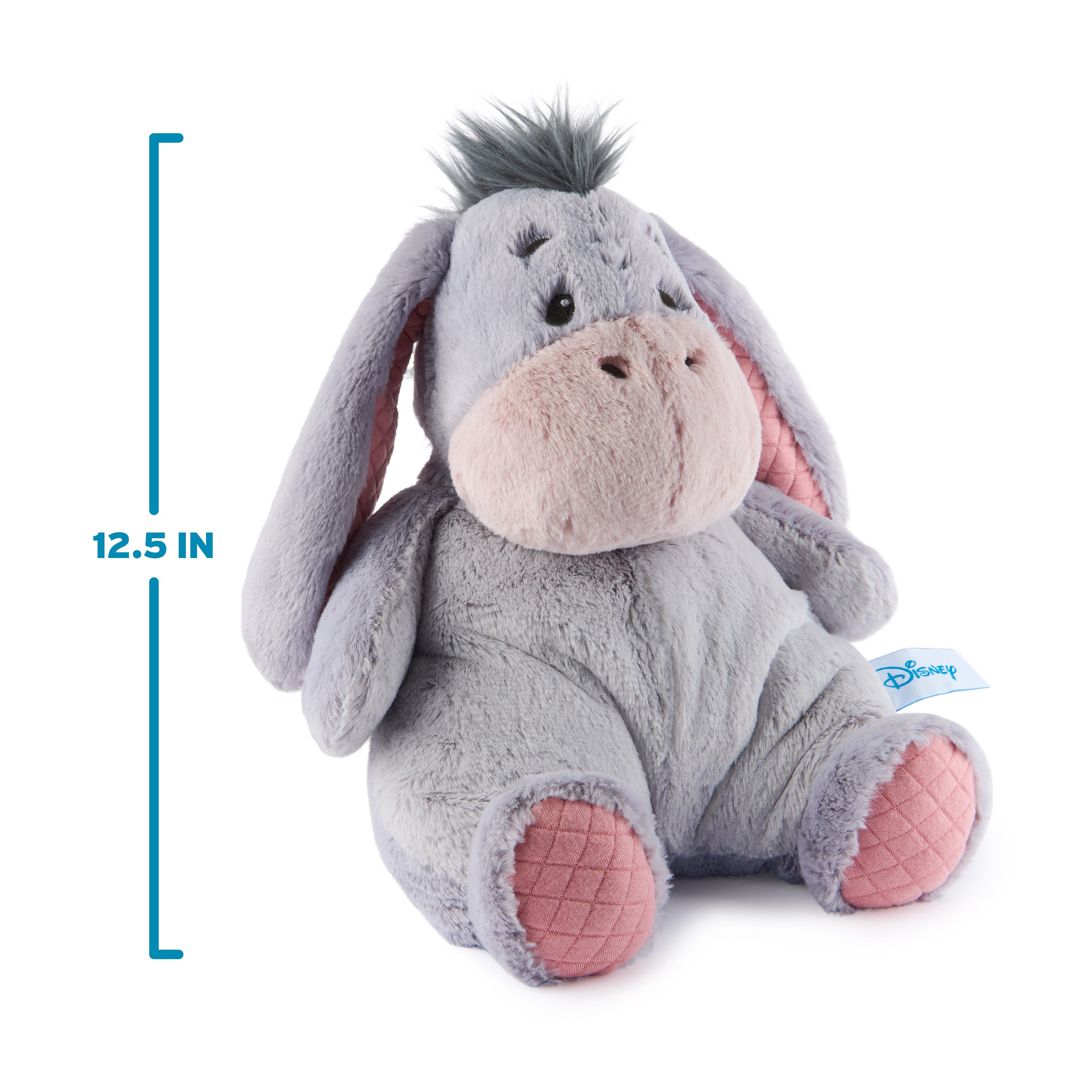 GUND Disney Official Eeyore Oh So Snuggly Plush, Winnie the Pooh, Eeyore Donkey Stuffed Animal for Ages 1 and Up, Grey, 12.5”