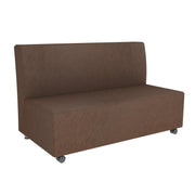 Pro Series Rustic Upholstered Armless Mobile Sofa - Walnut