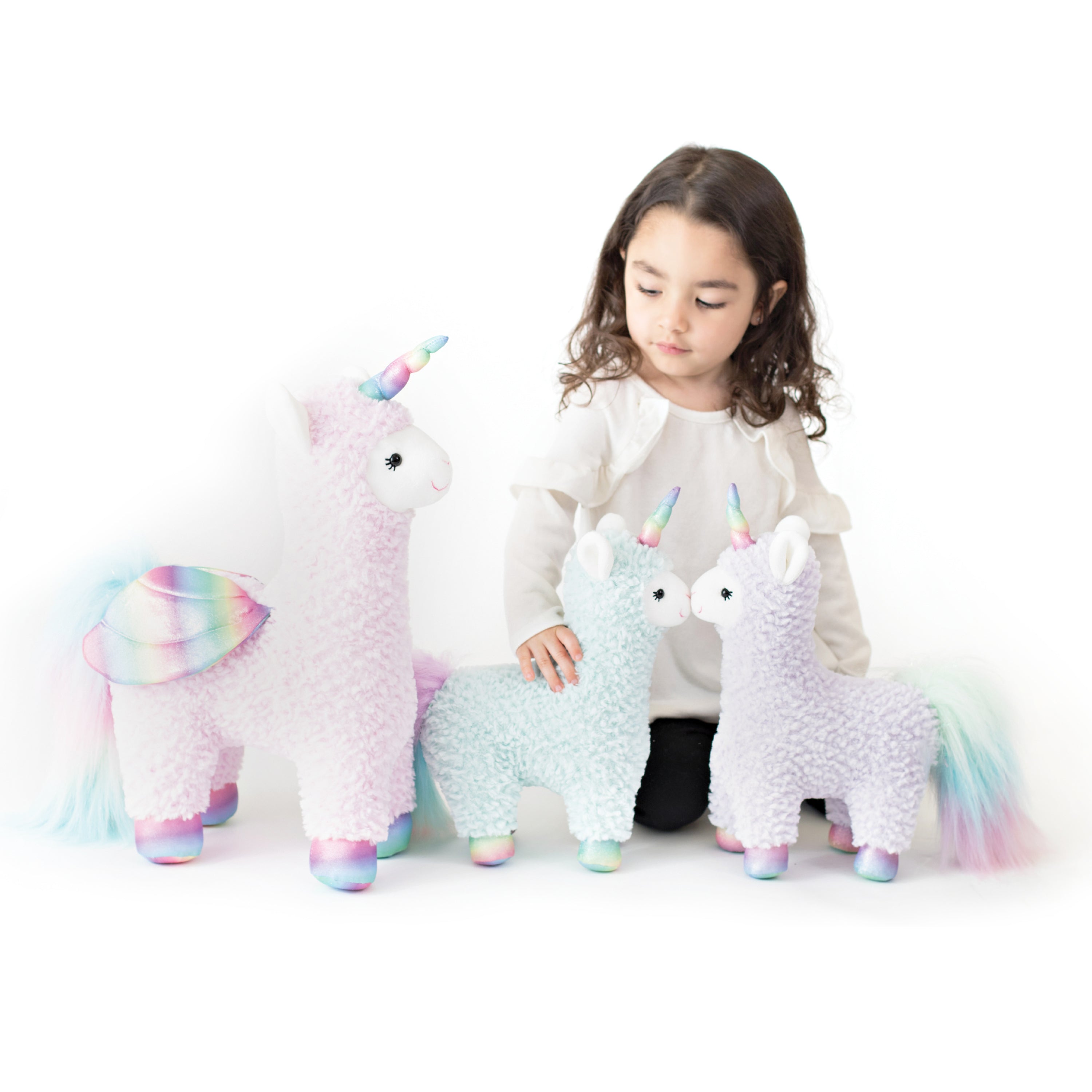 GUND Sugar Plum Llamacorn Plush Toy, Unicorn Stuffed Animal for Ages 1 and Up, Purple/Rainbow, 11"