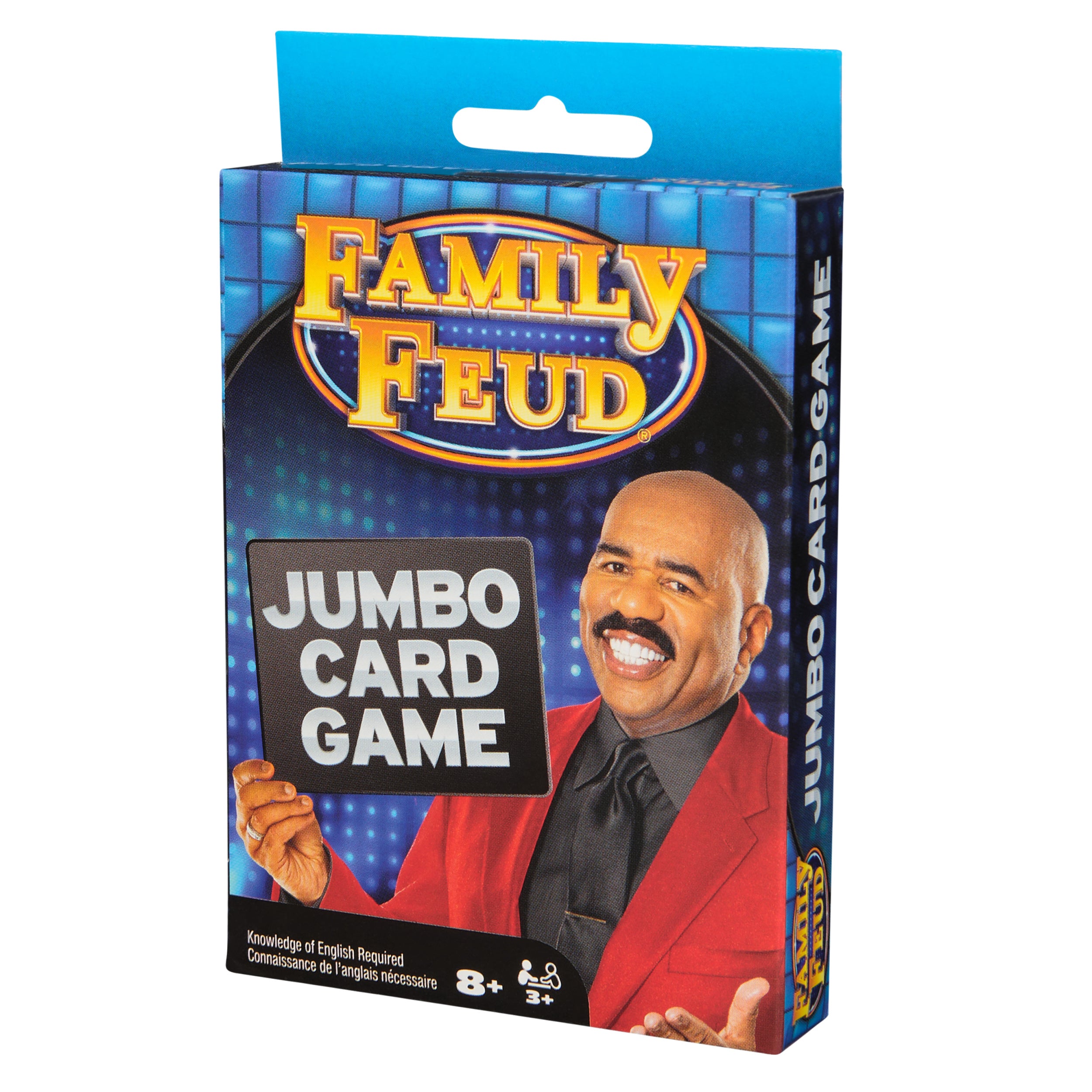 Family Feud Jumbo Card Game, Play as Steve Harvey, Family Feud Game for Hilarious Family Fun, Kids Games, Family Games for Game Night, Ages 8+