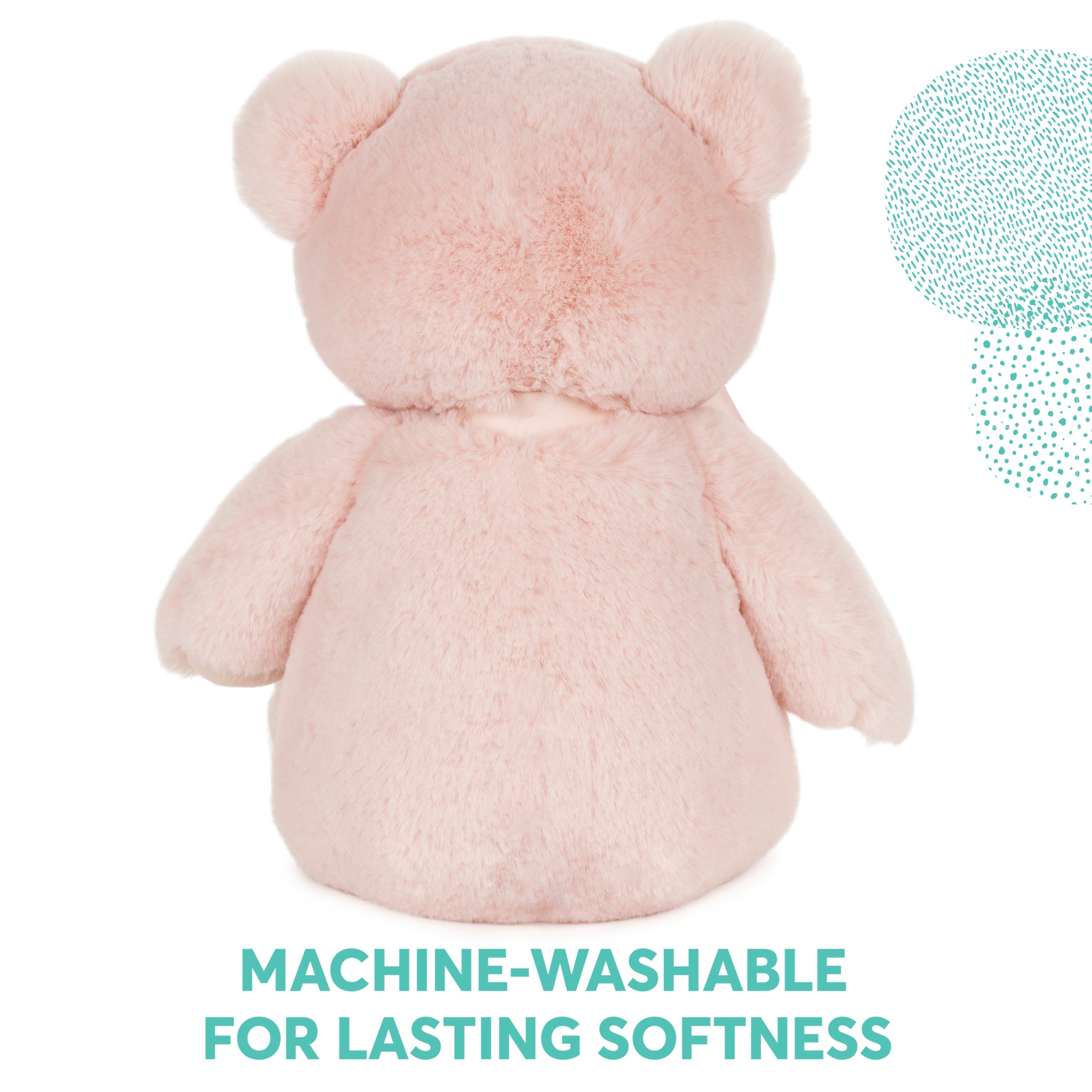 Baby GUND My First Friend Teddy Bear, Pink, Ultra Soft Animal Plush Toy for Babies and Newborns