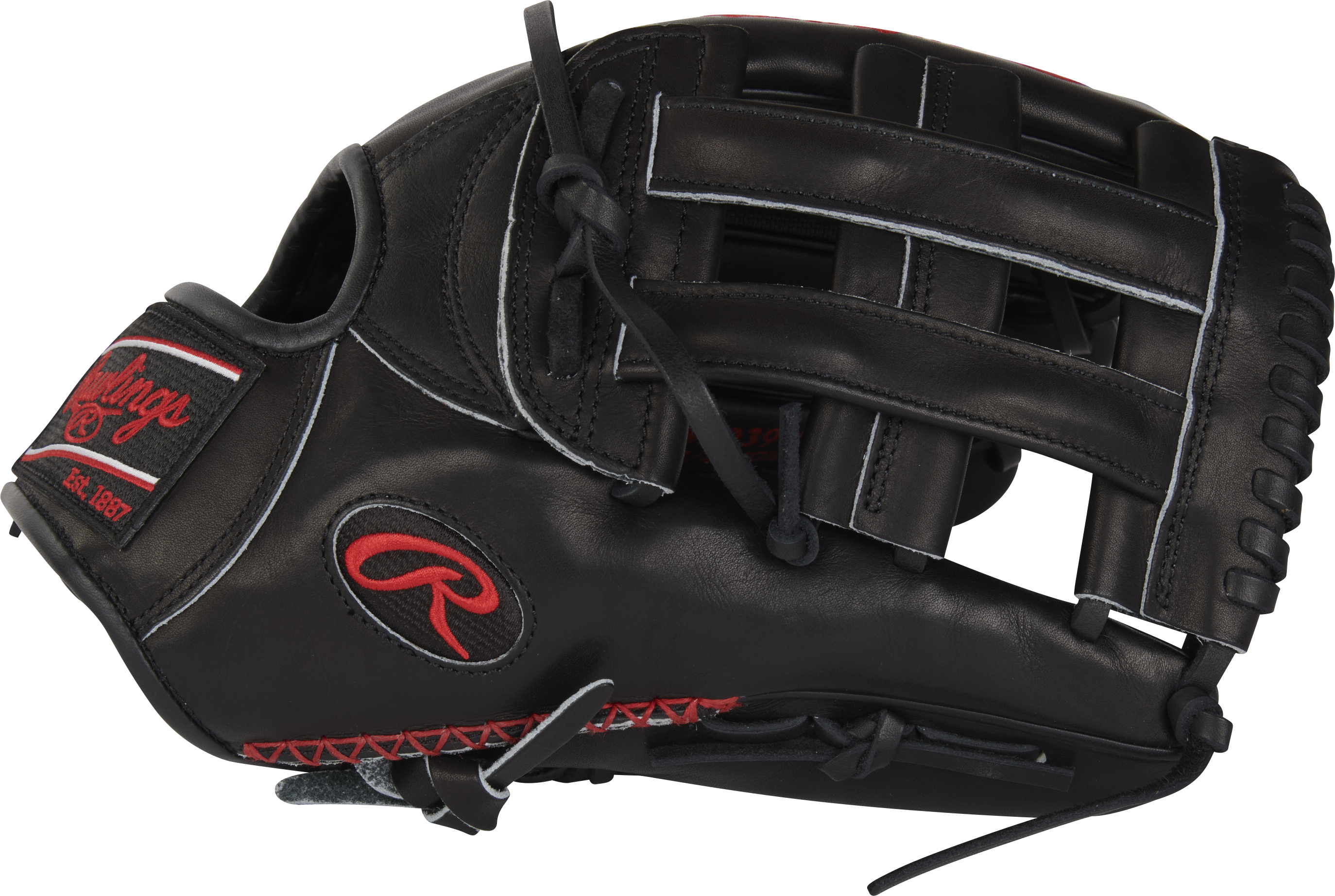 Rawlings Pro Preferred Series 12.75-Inch Baseball Glove - Right Hand Thrower - Black/Speedshell