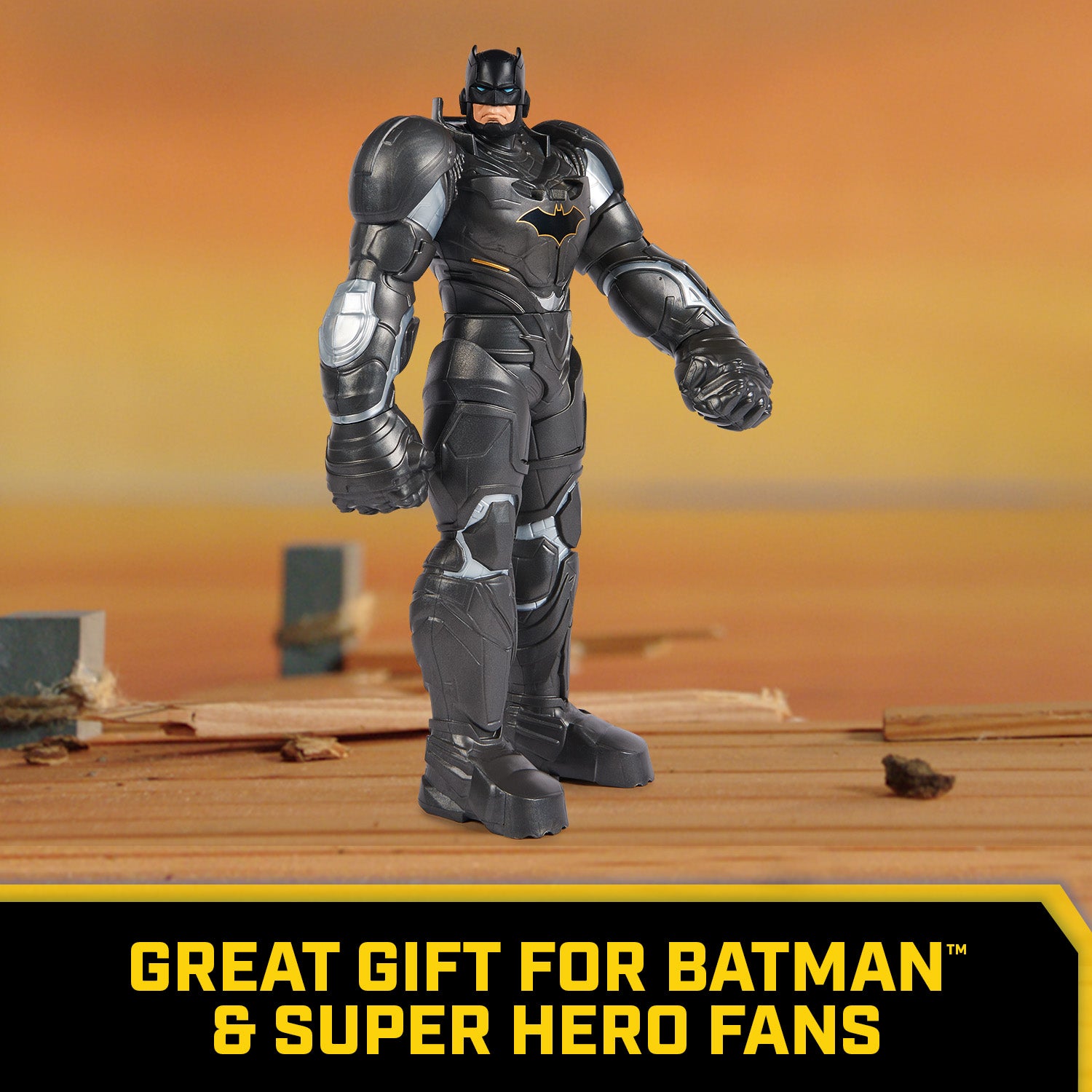 DC Comics, Giant Series Batman Action Figure, 12-inch Super Hero Collectible Kids Toys for Boys and Girls Ages 3 and Up