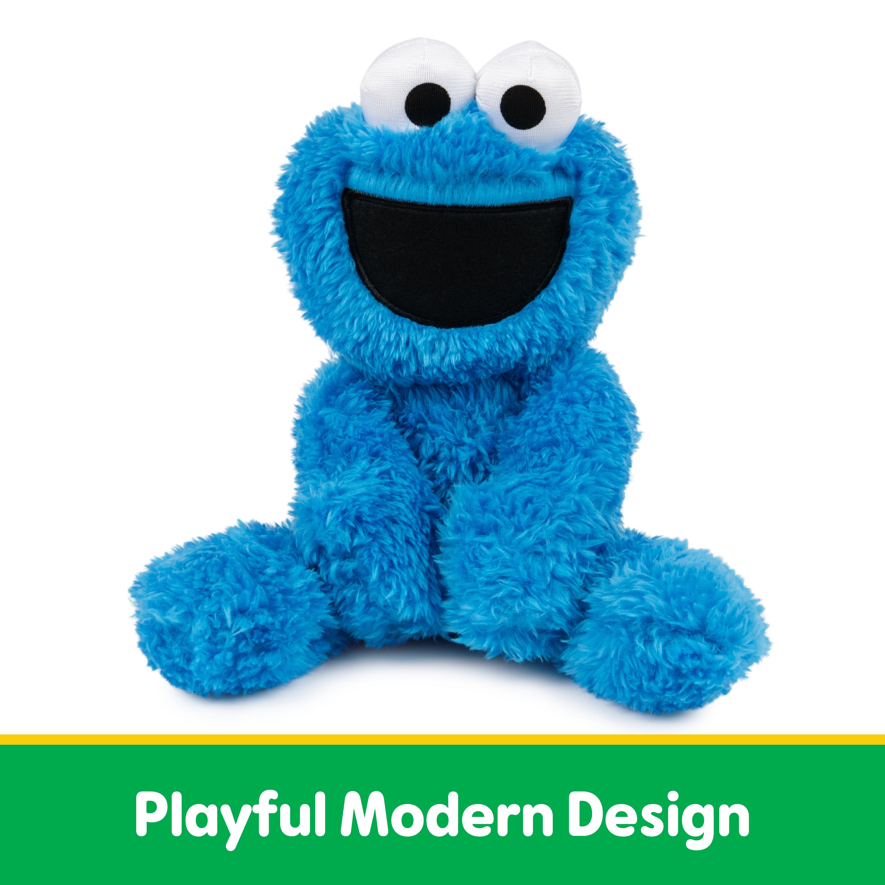 GUND Sesame Street Official Cookie Monster Take Along Buddy Plush, Premium Plush Toy for Ages 1 & Up, Blue, 13”